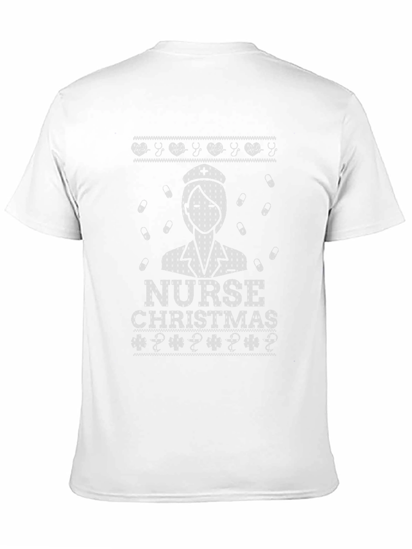 Nurse Christmas Pattern T-Shirt