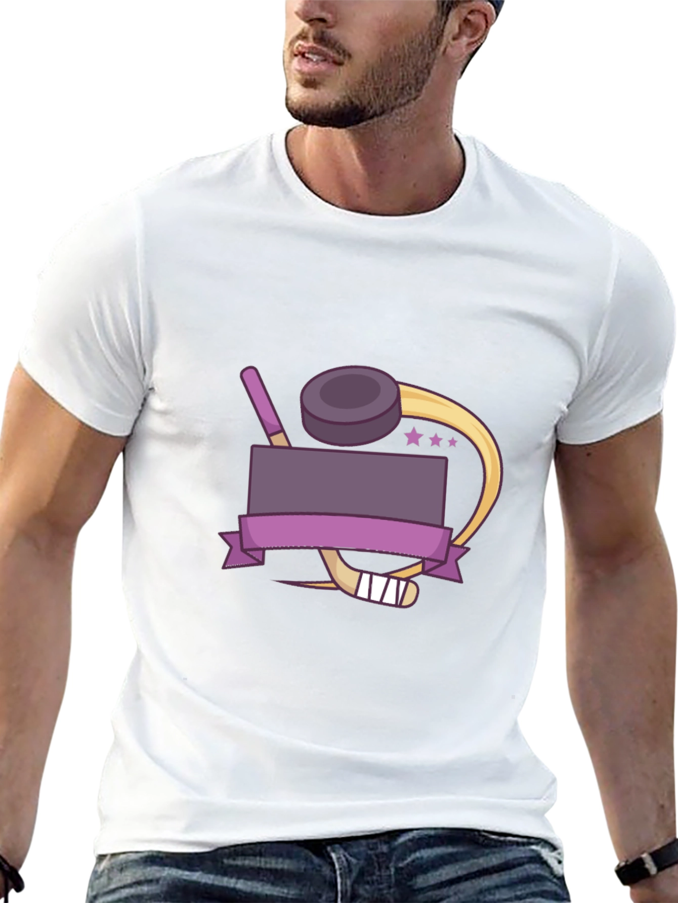 Hockey Graphic T-Shirt - Cool Puck Design