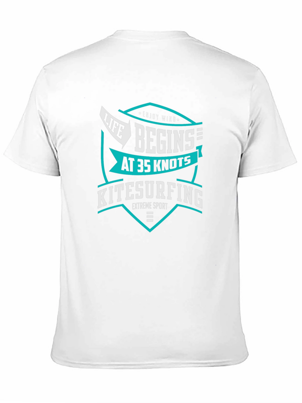 Life Begins at 35 Knots Kitesurfing T-Shirt