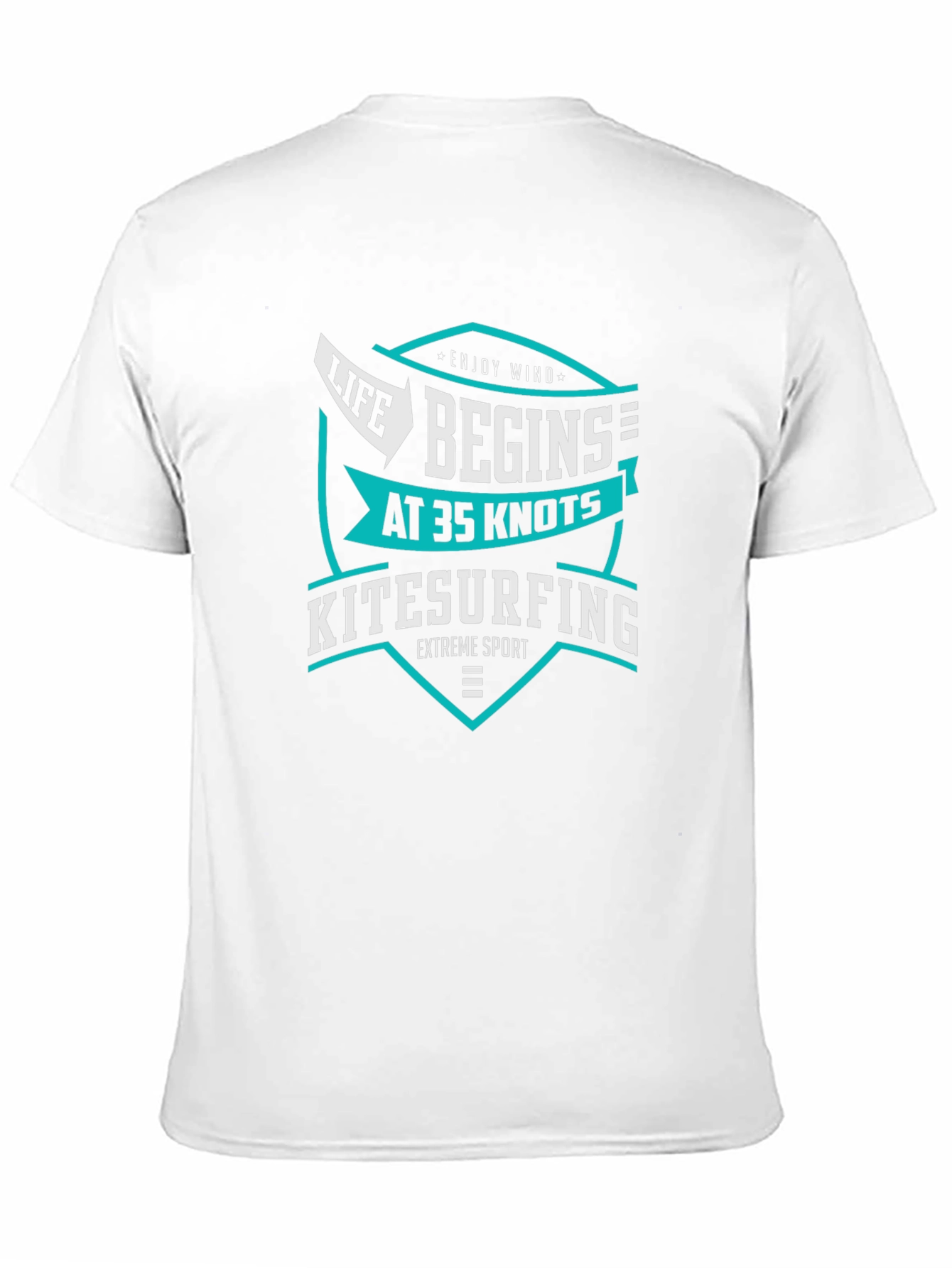 Life Begins at 35 Knots Kitesurfing T-Shirt