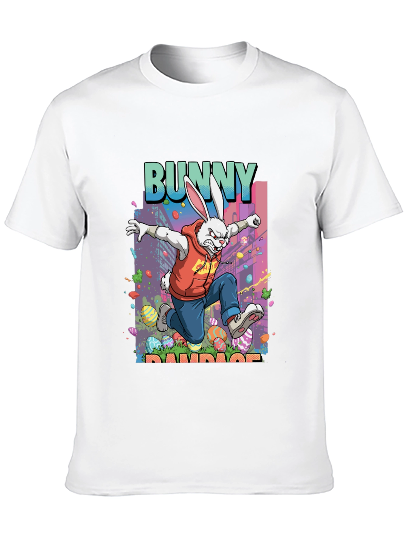 Bunny Rampage Graphic Tee - Easter Apparel