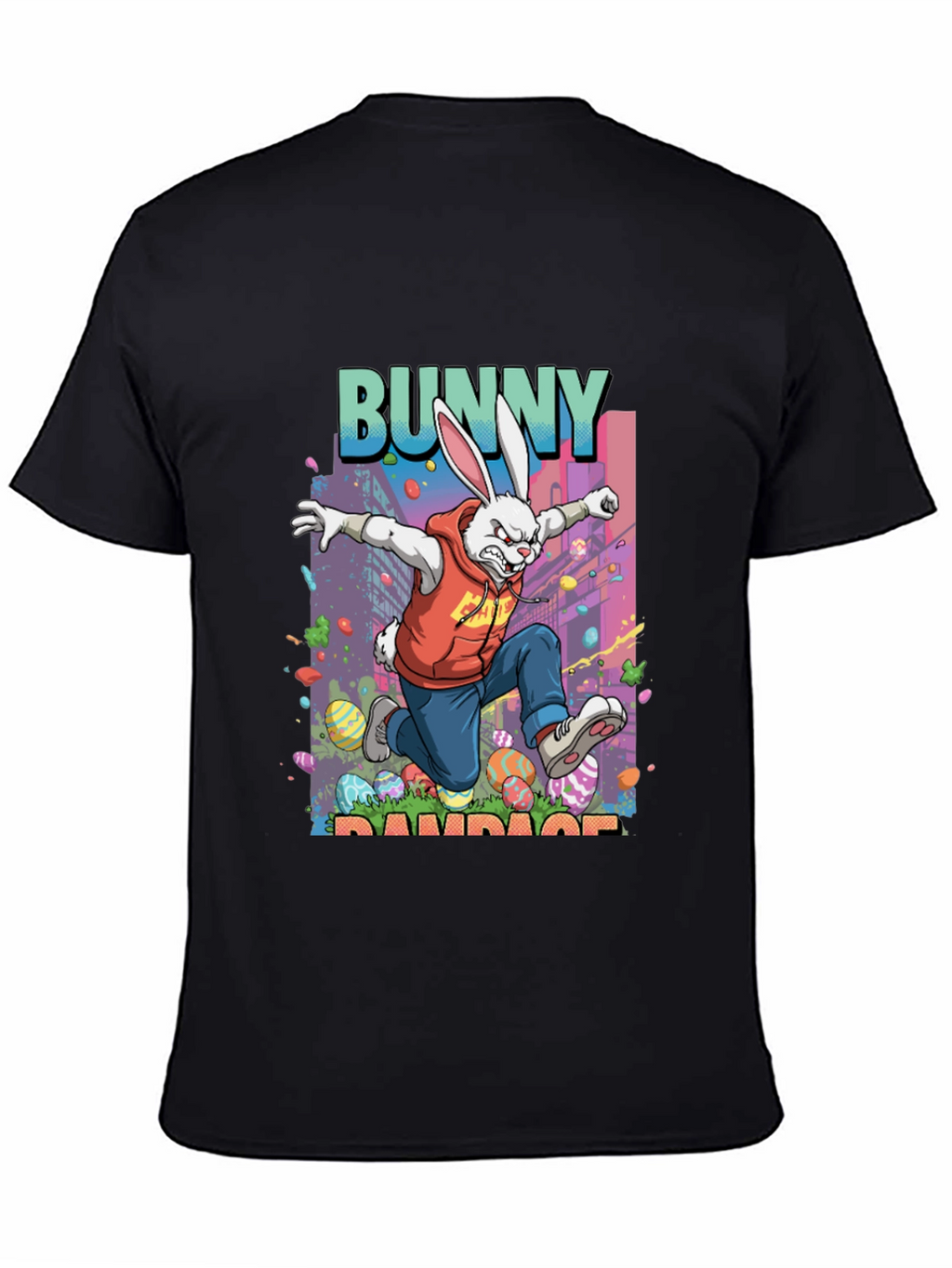 Bunny Rampage Graphic Tee - Easter Apparel