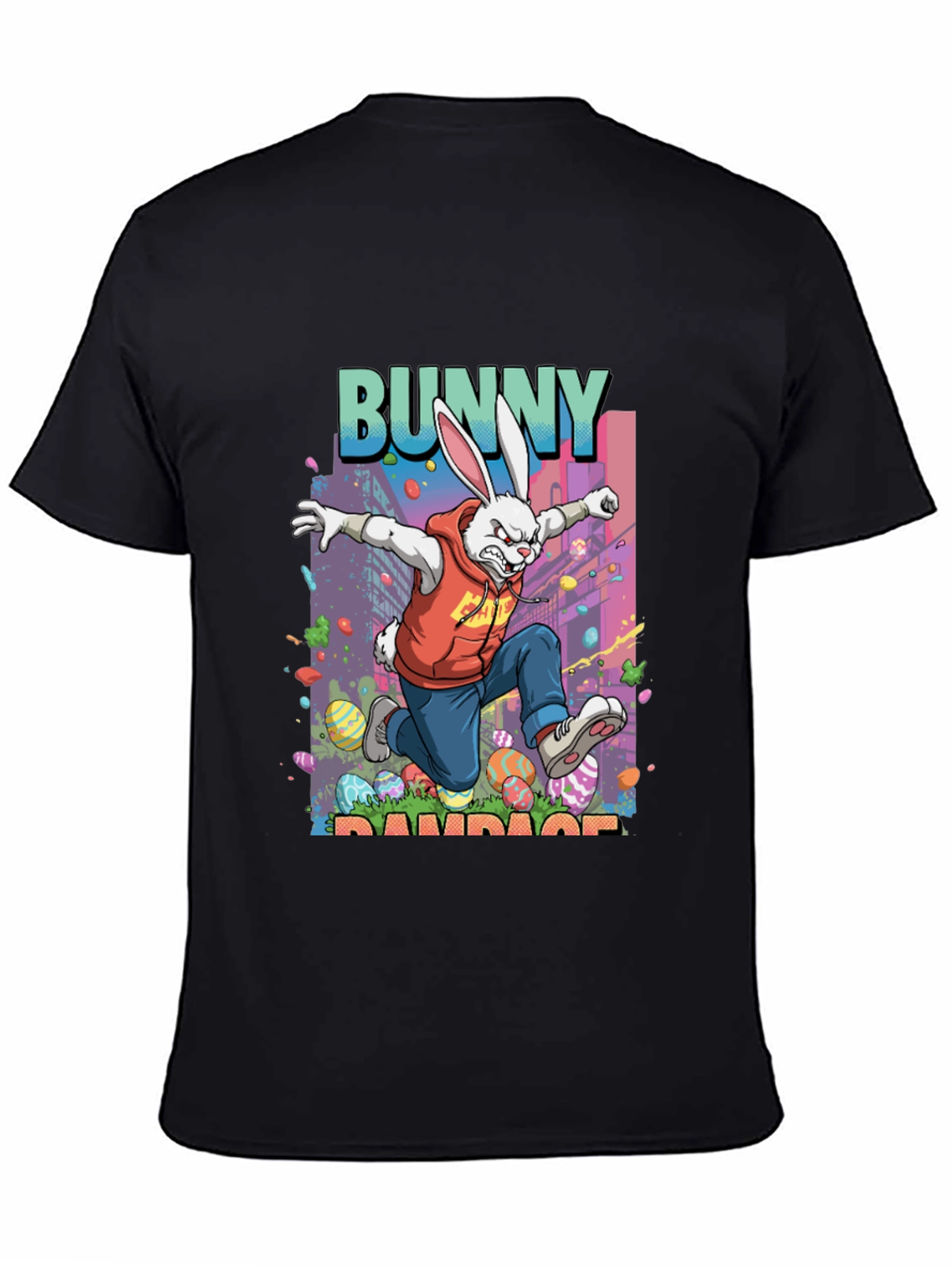Bunny Rampage Graphic Tee - Easter Apparel