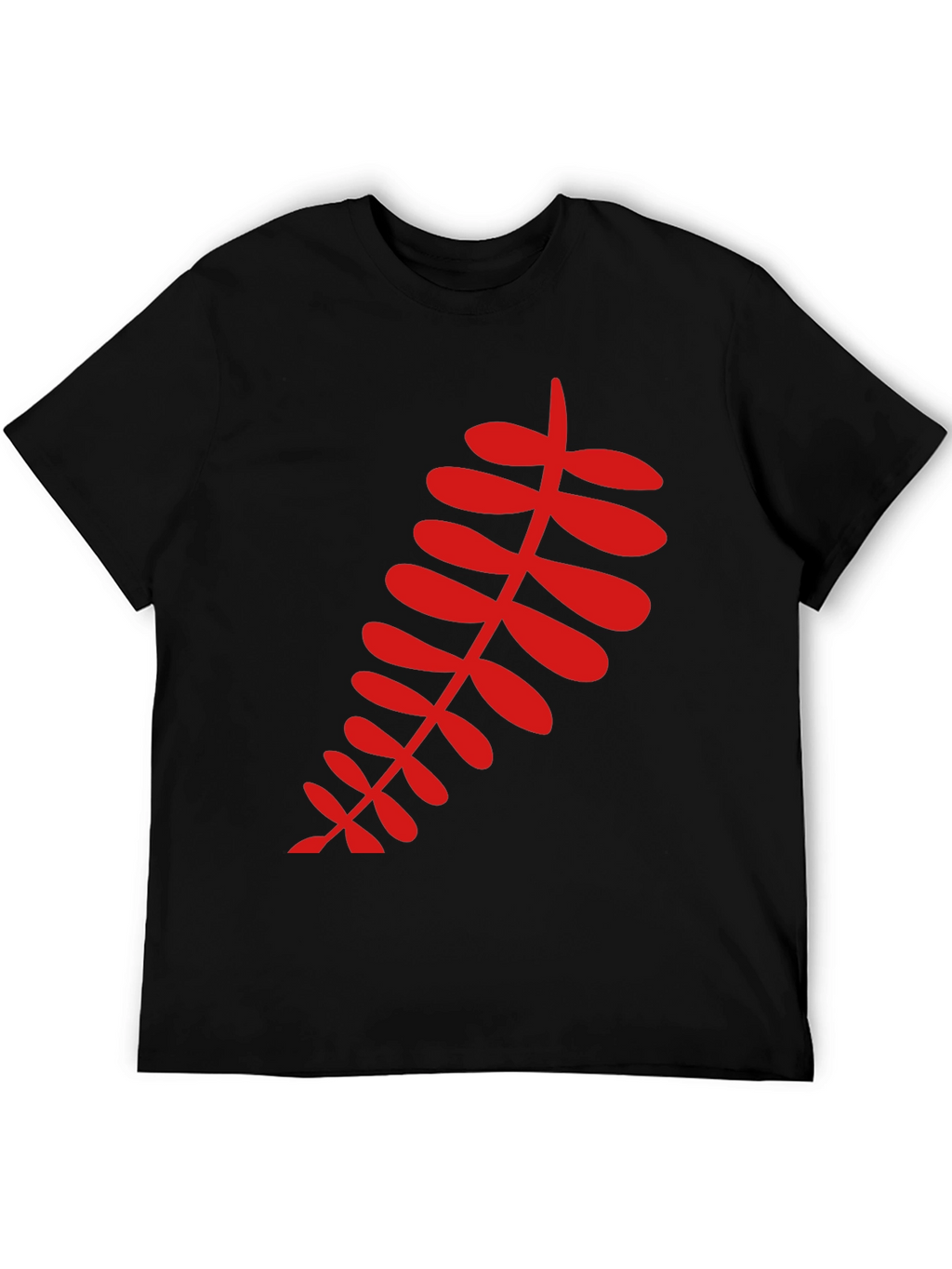 Red Fern Graphic Black T-Shirt