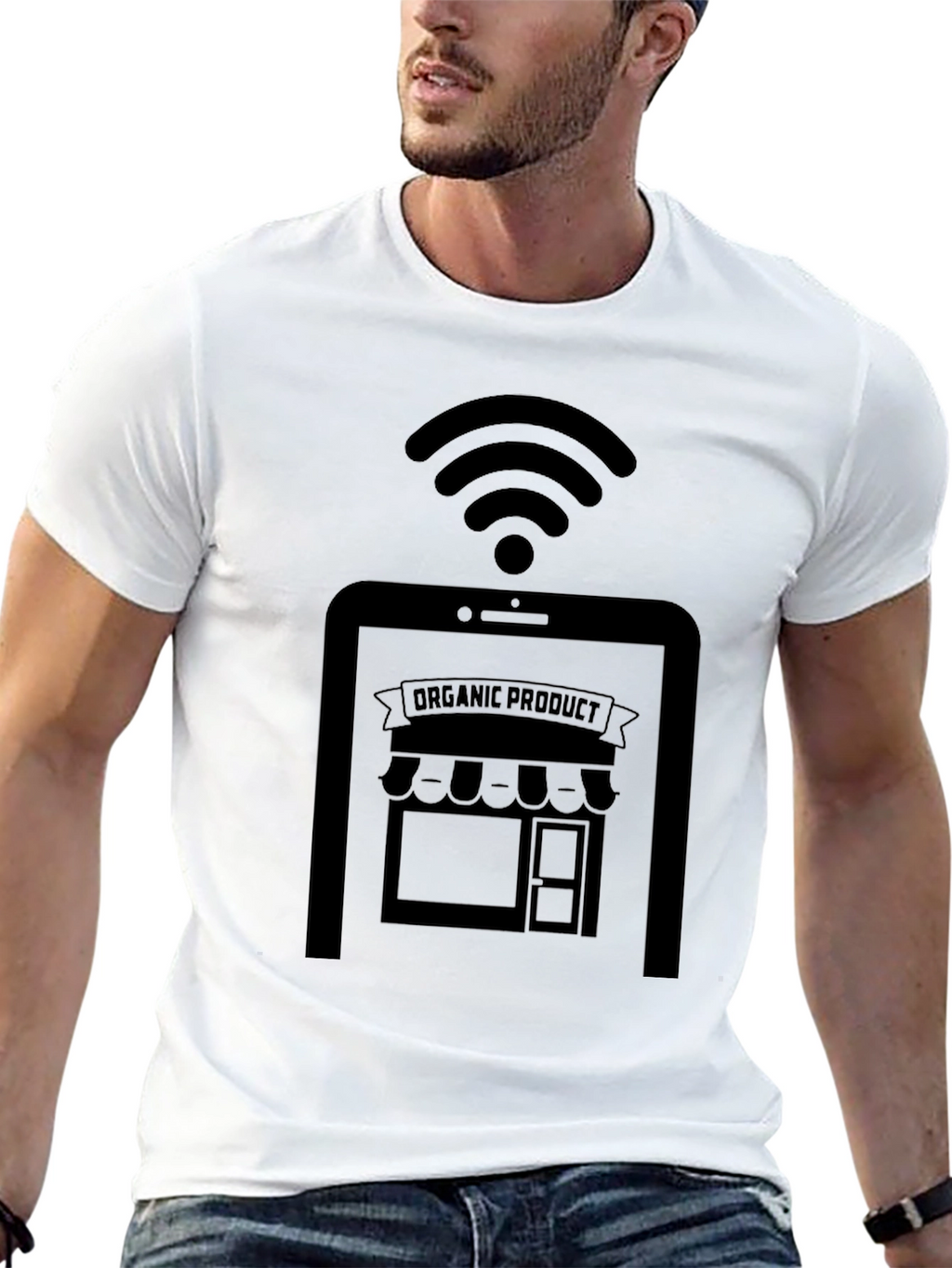 Organic Product Online Store Black T-Shirt