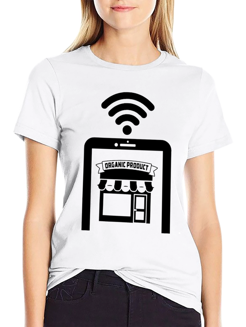 Organic Product Online Store Black T-Shirt