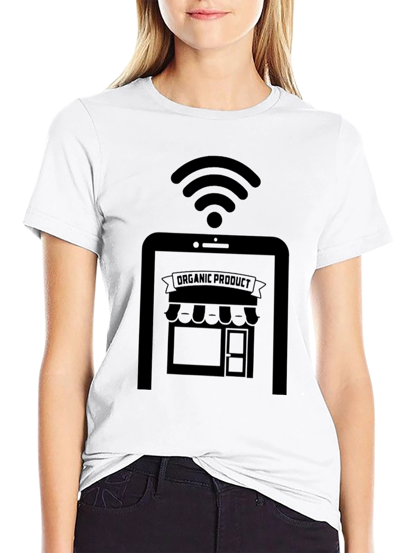 Organic Product Online Store Black T-Shirt