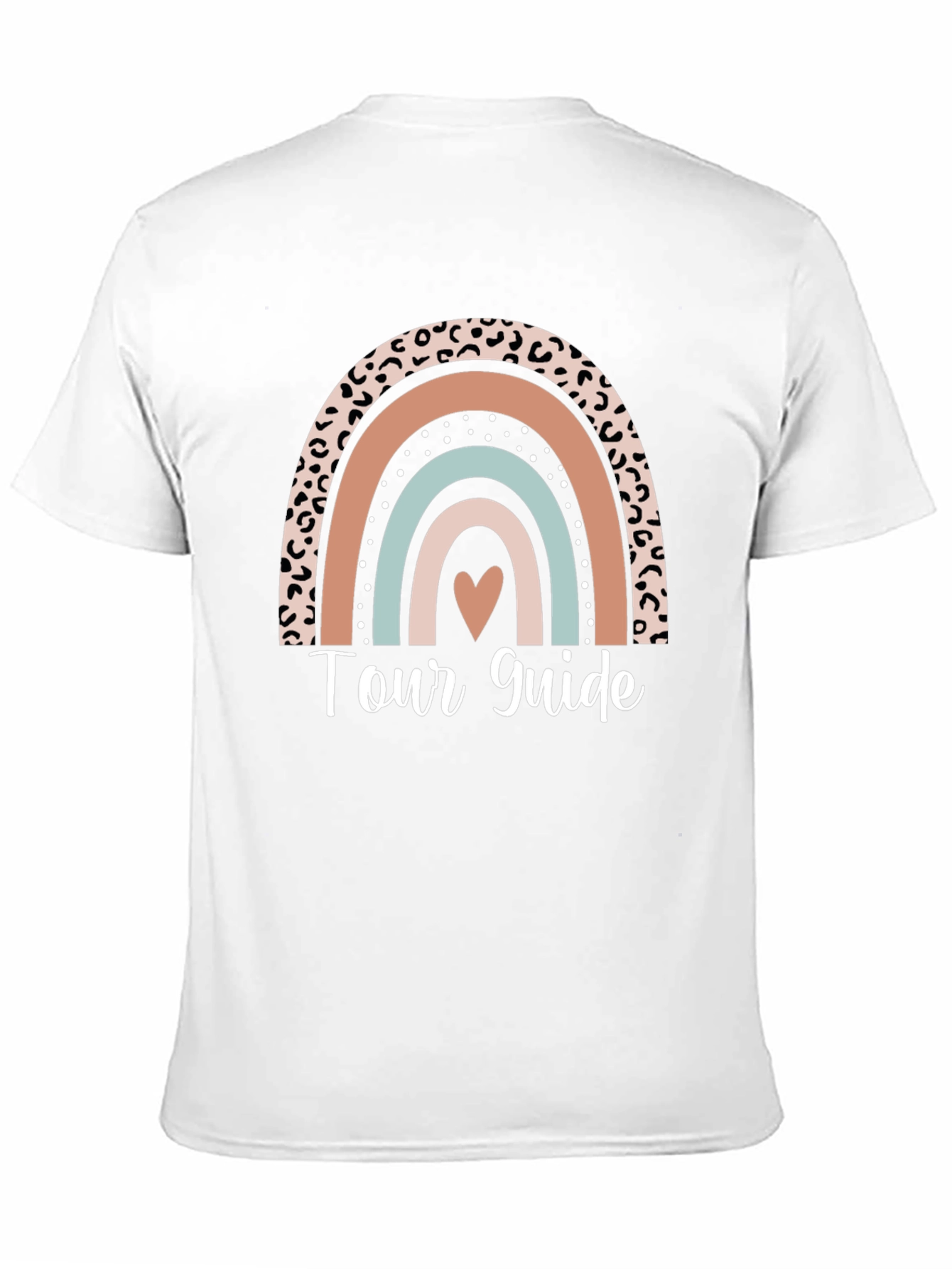 Tour Guide Leopard Rainbow Graphic Tee