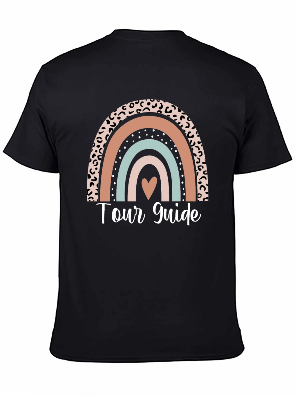 Tour Guide Leopard Rainbow Graphic Tee