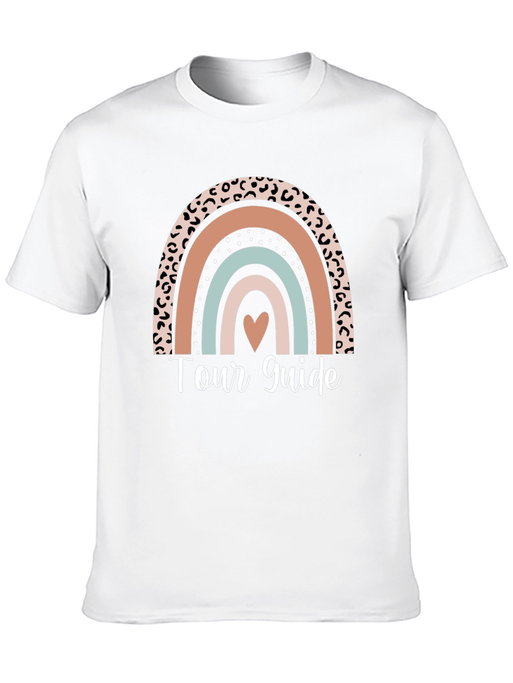 Tour Guide Leopard Rainbow Graphic Tee