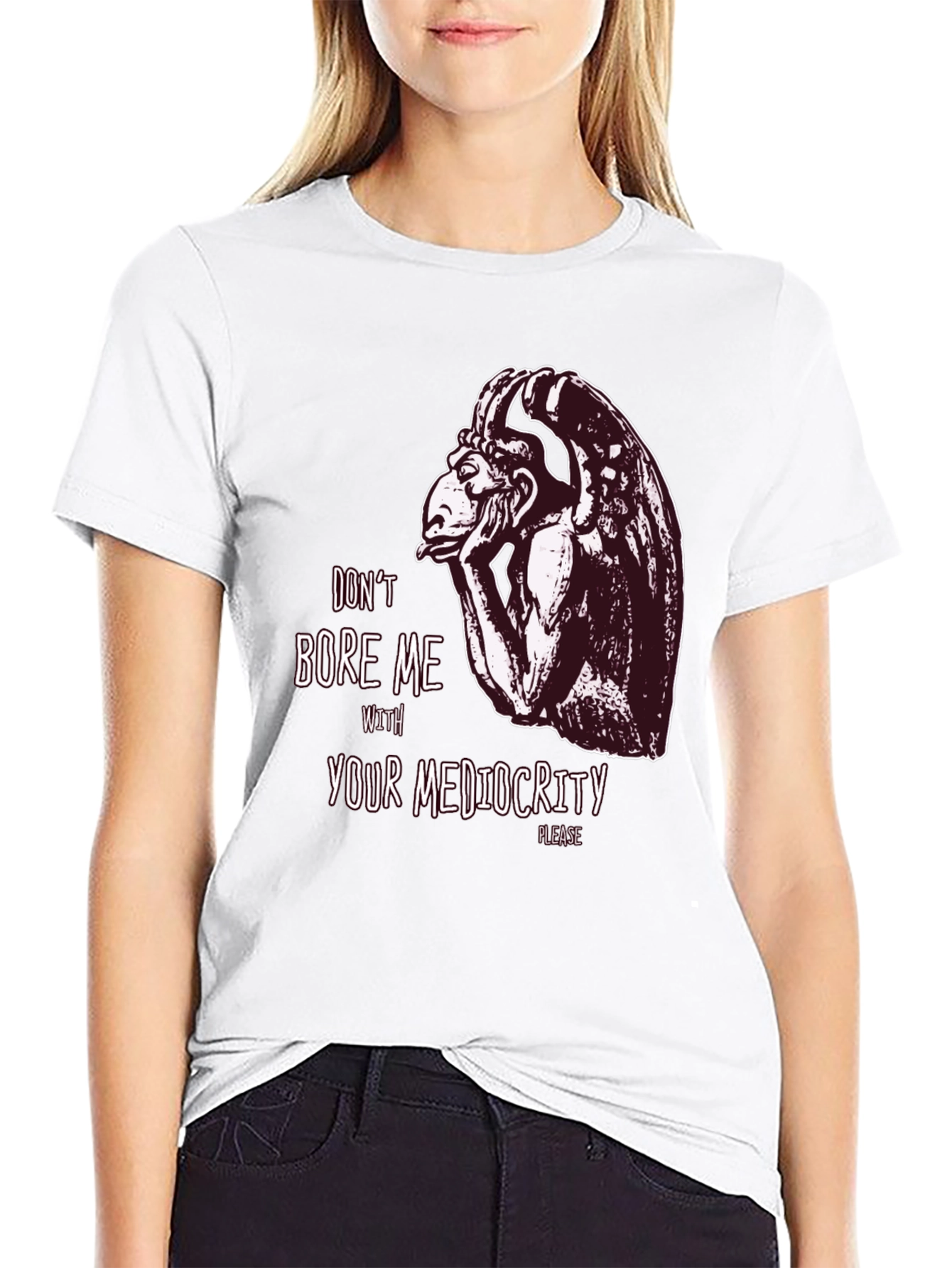 Dont Bore Me Gargoyle Graphic Tee