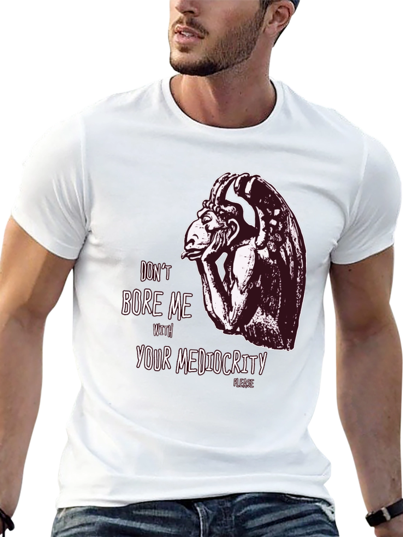 Dont Bore Me Gargoyle Graphic Tee