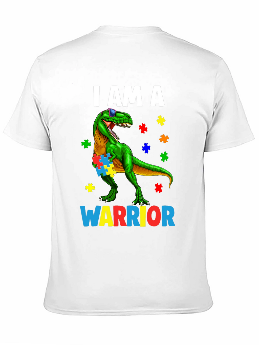 Autism Awareness Dinosaur Warrior T-Shirt