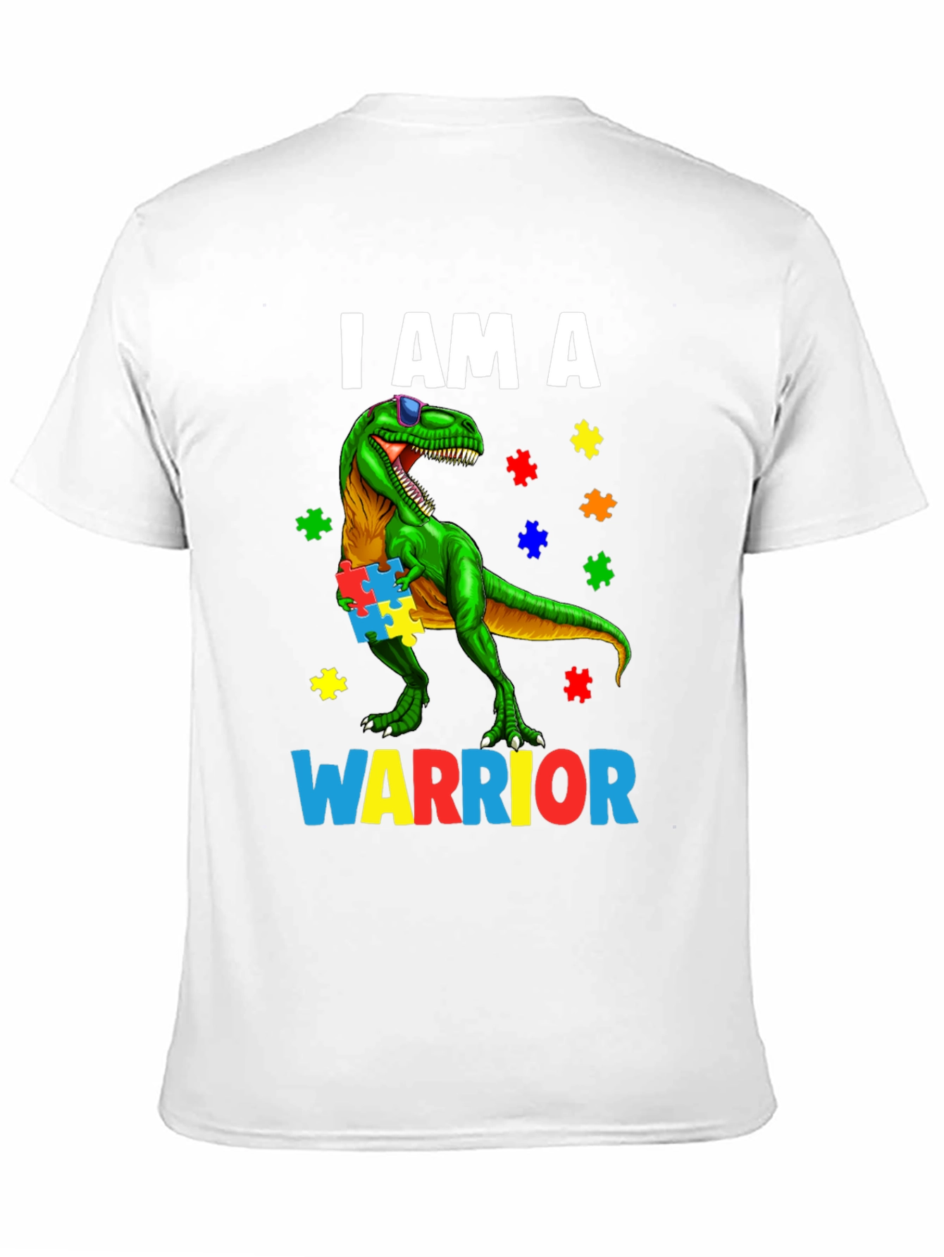 Autism Awareness Dinosaur Warrior T-Shirt