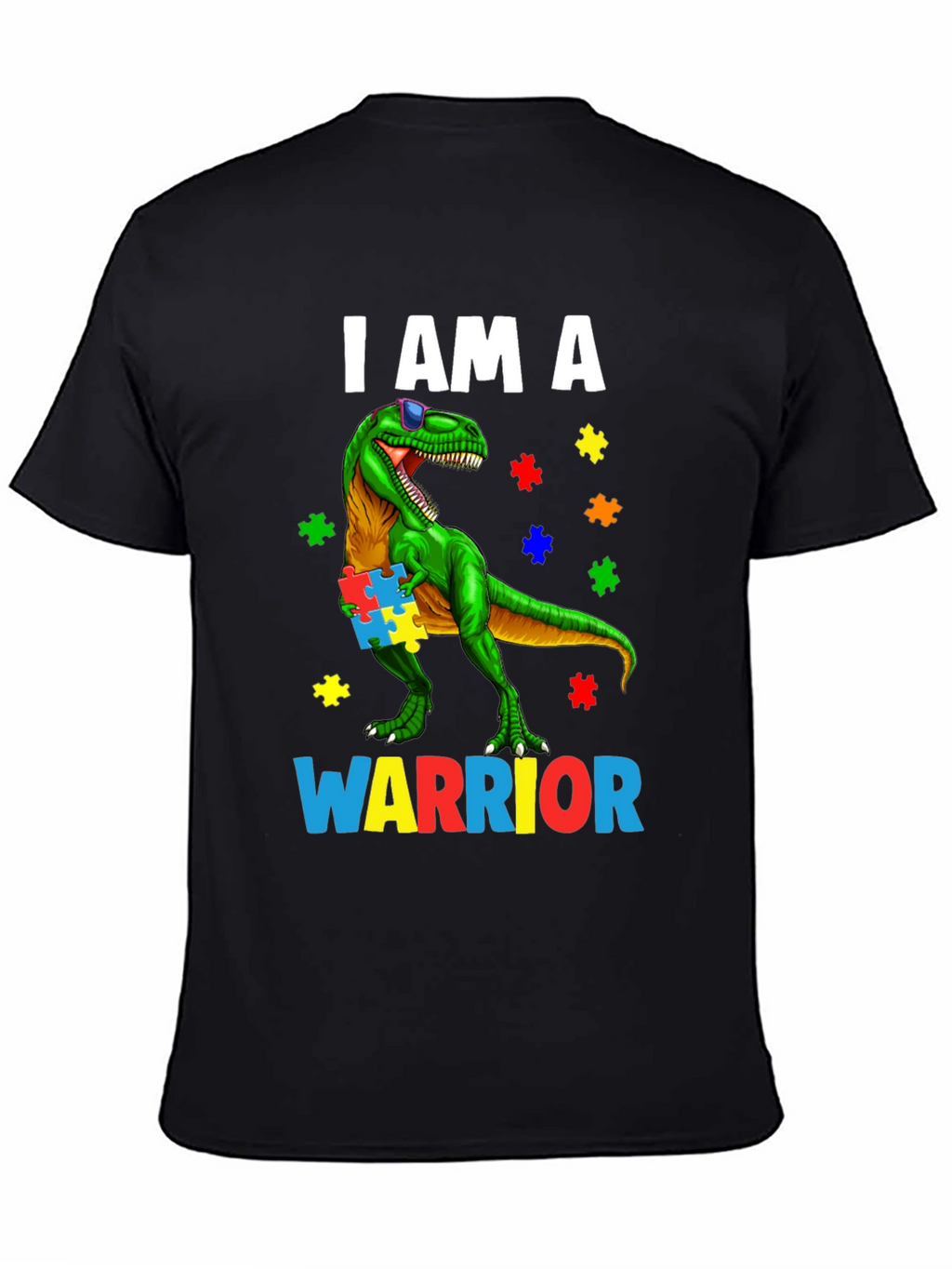 Autism Awareness Dinosaur Warrior T-Shirt