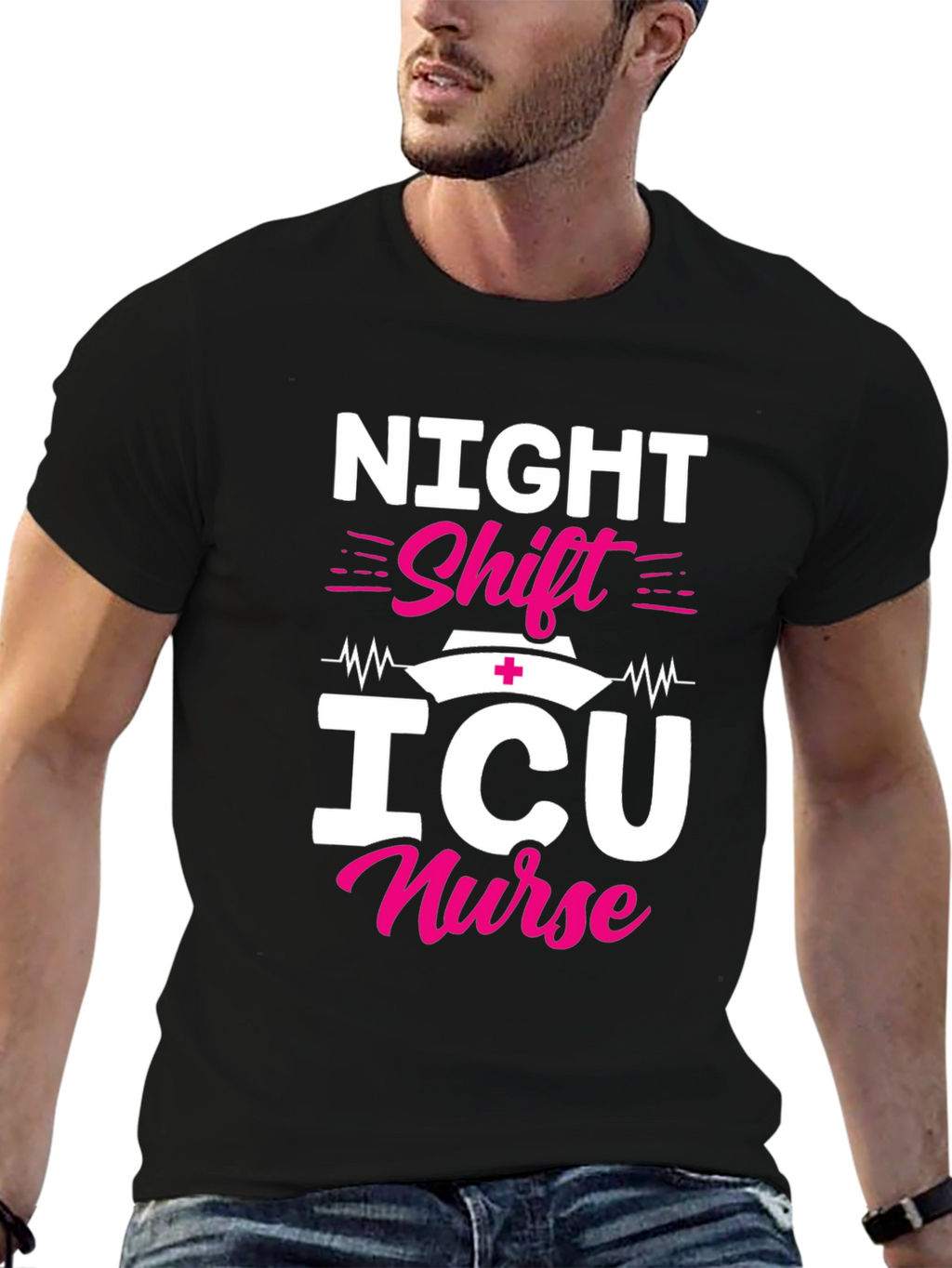 Night Shift ICU Nurse Graphic Tee