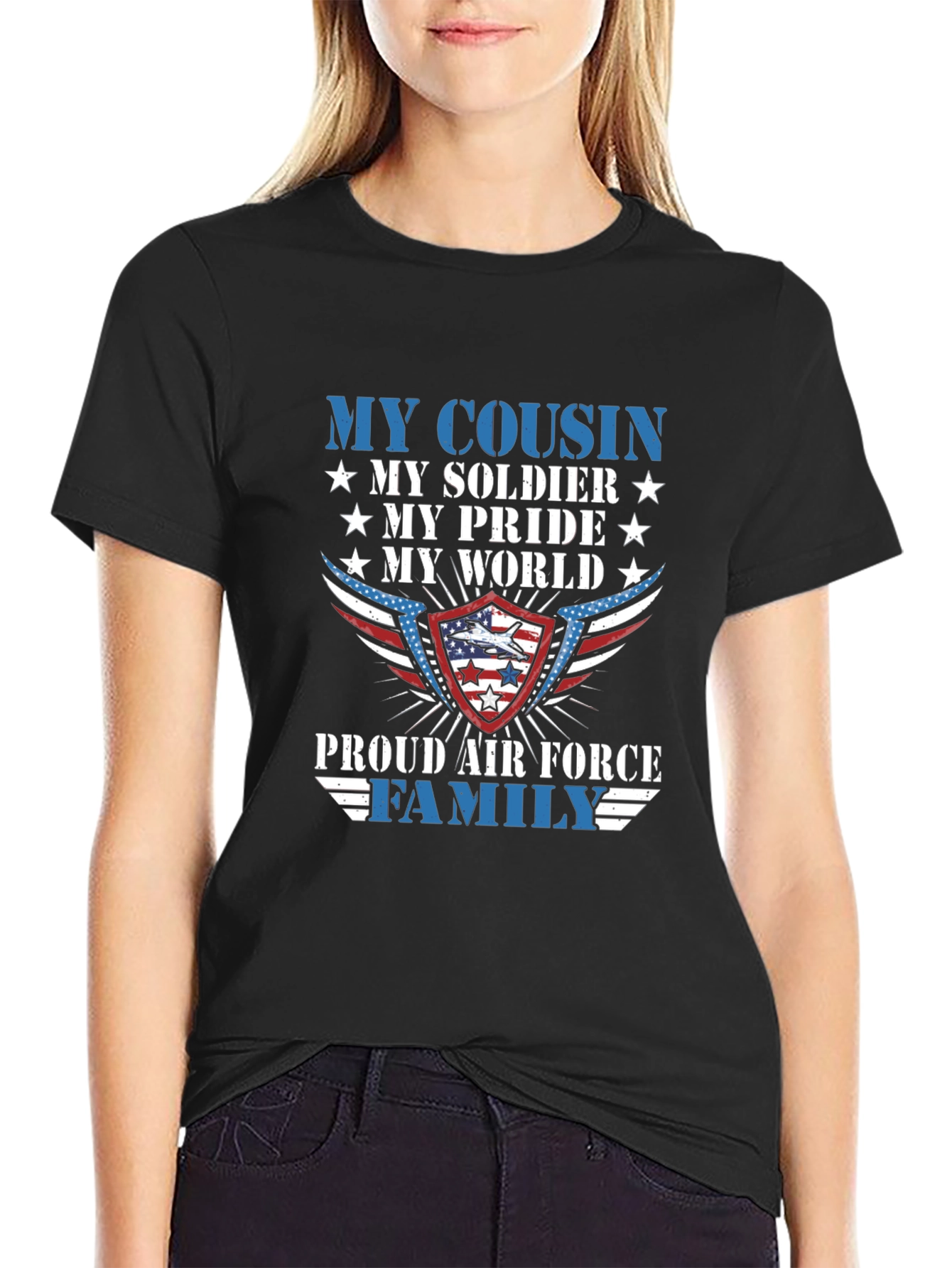 Proud Air Force Family T-Shirt - Military Cousin Apparel