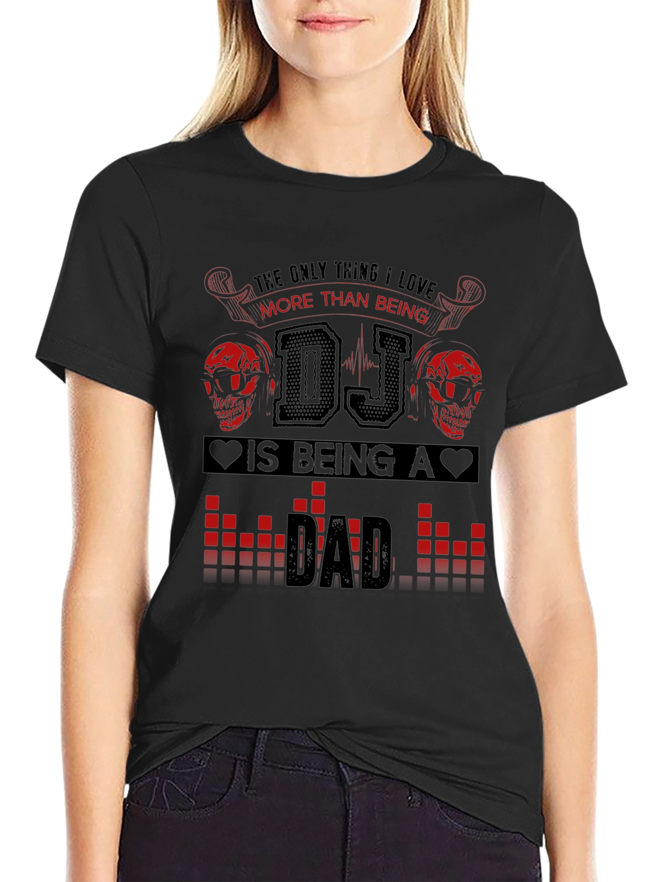 DJ Dad Graphic T-Shirt - Music Lover Fathers Day Gift