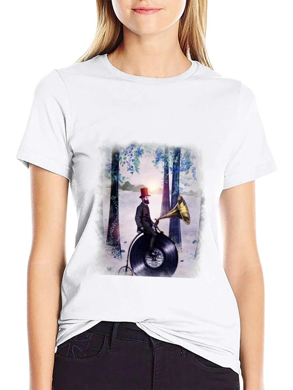 Vinyl Bike Rider Graphic Tee