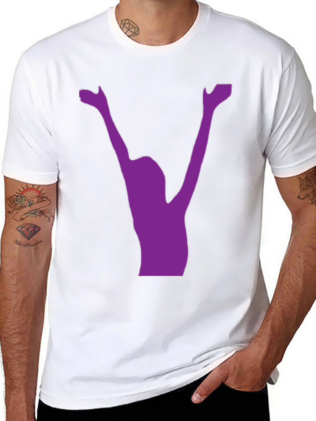 Silhouette Graphic Black T-Shirt