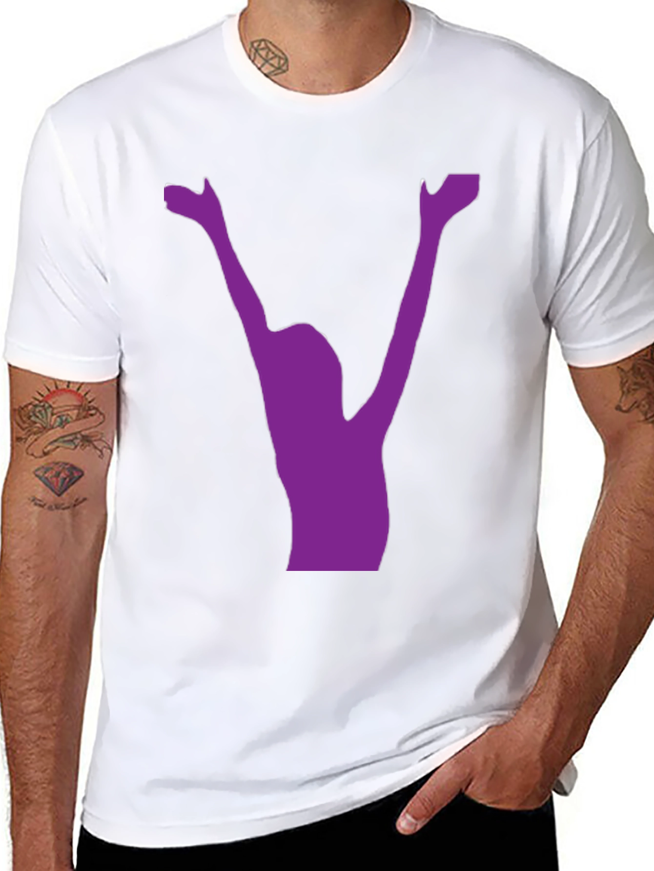 Silhouette Graphic Black T-Shirt