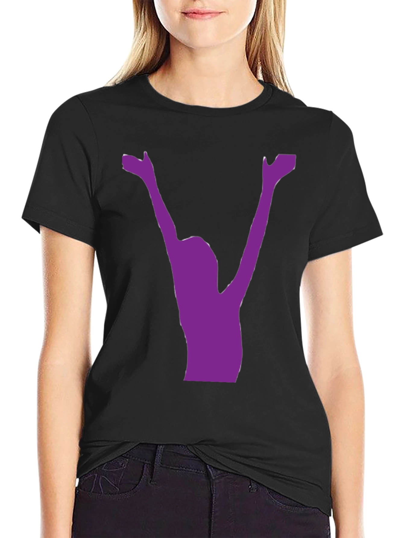 Silhouette Graphic Black T-Shirt