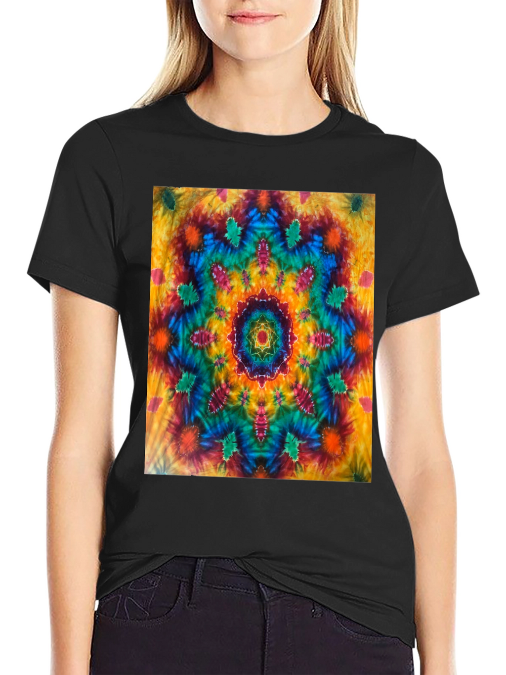 Psychedelic Tie-Dye Mandala Tee
