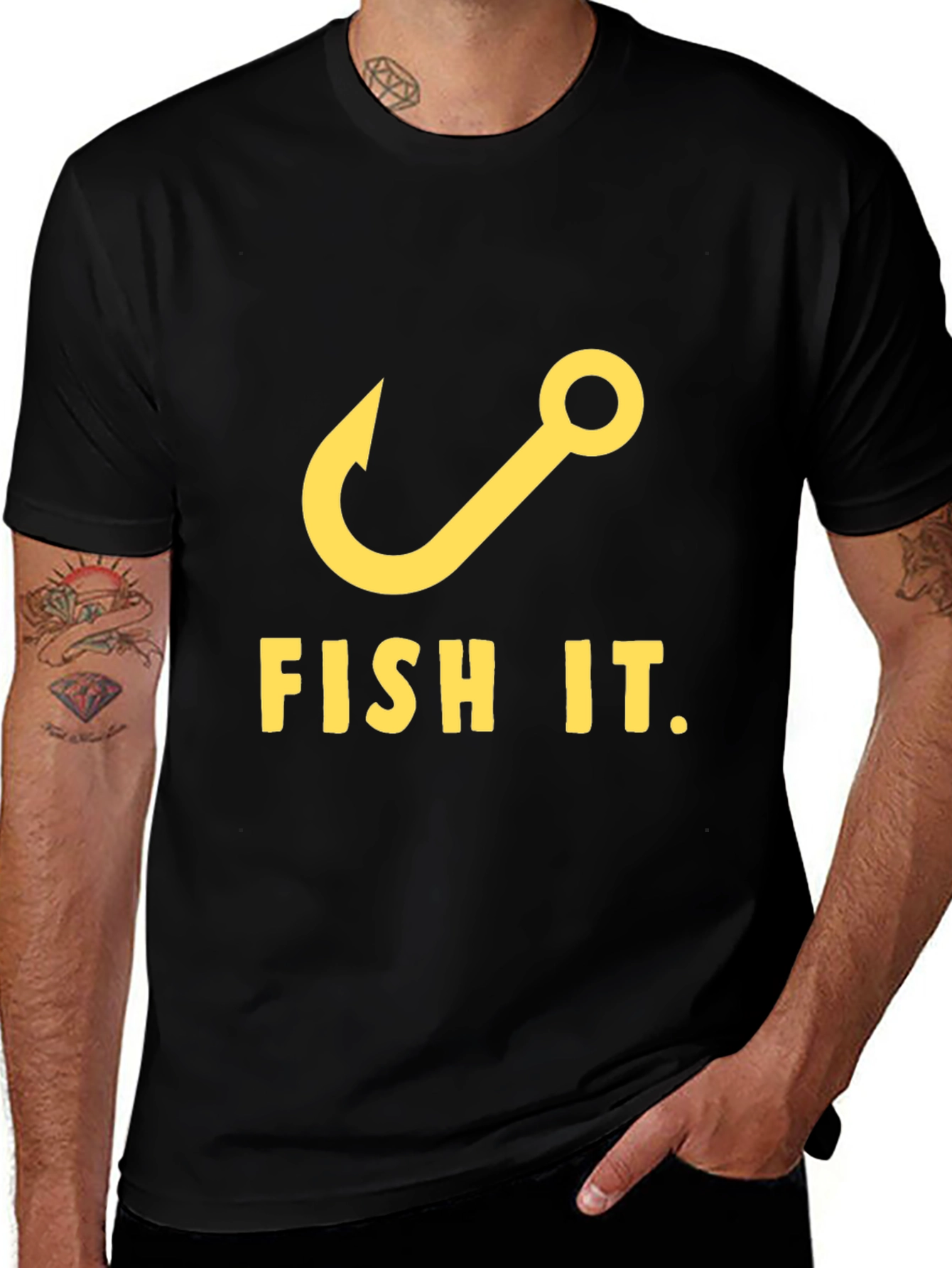 Fish It T-Shirt - Fishing Hook Graphic Tee