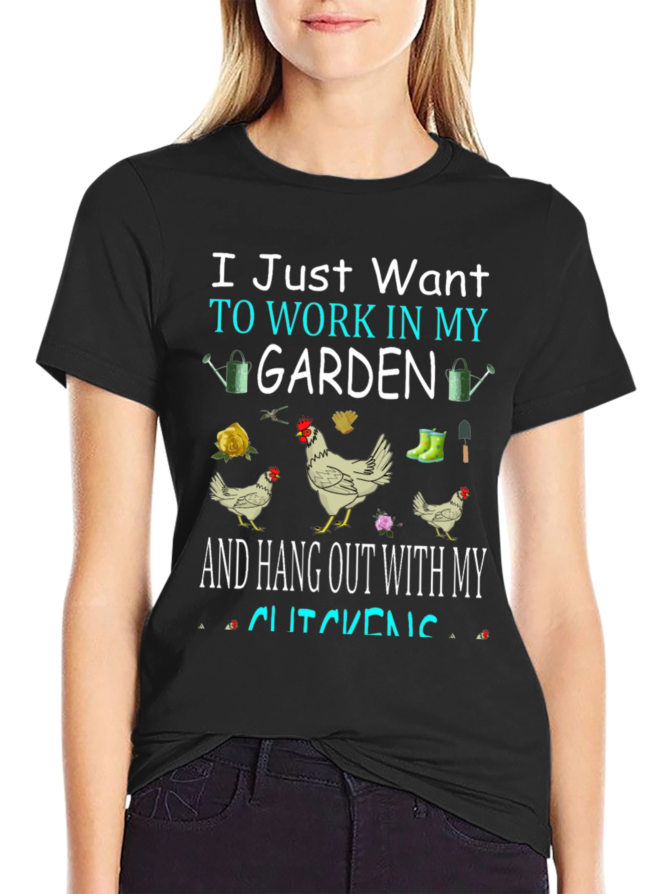 Gardening & Chicken Lover T-Shirt