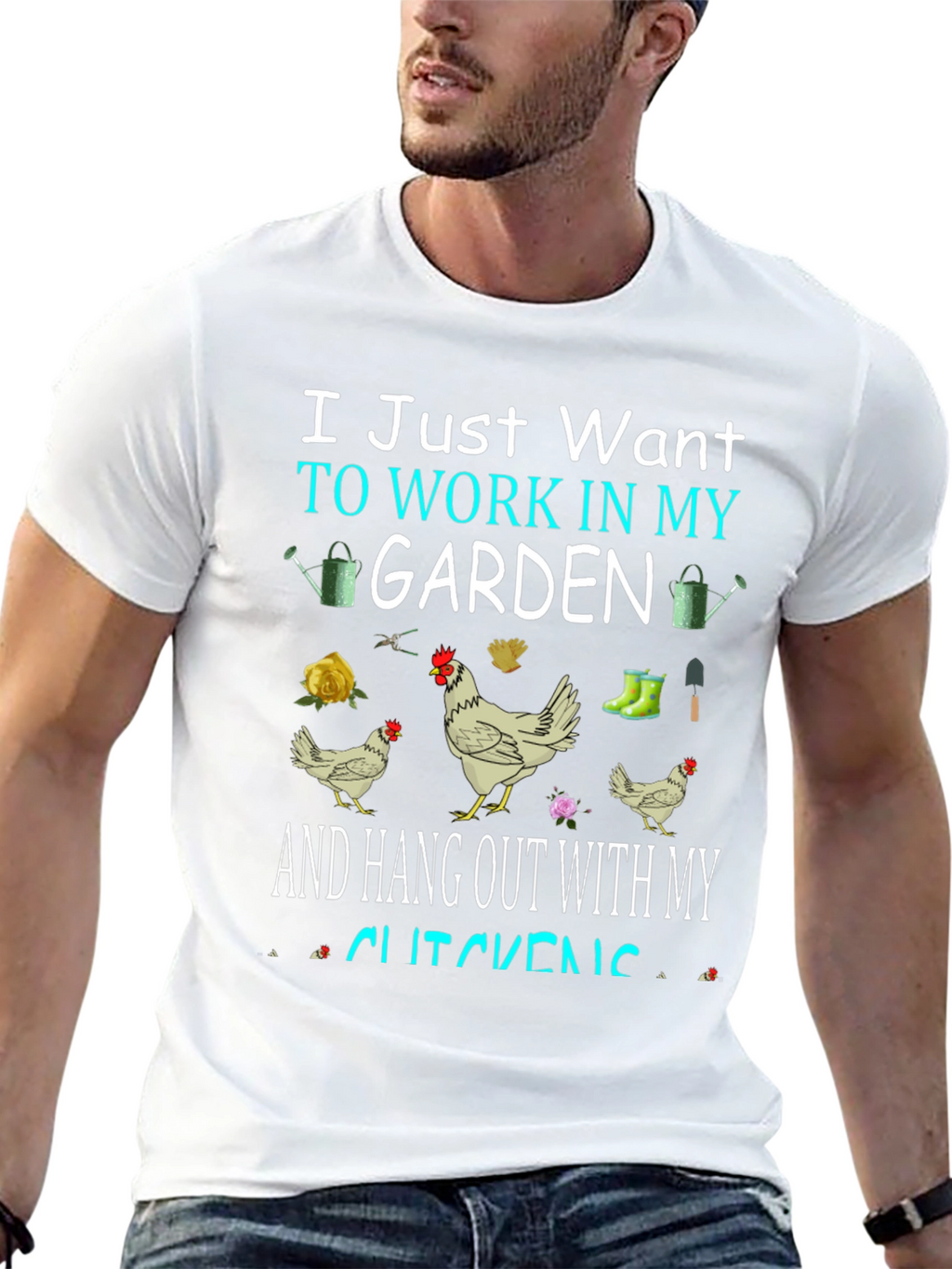 Gardening & Chicken Lover T-Shirt