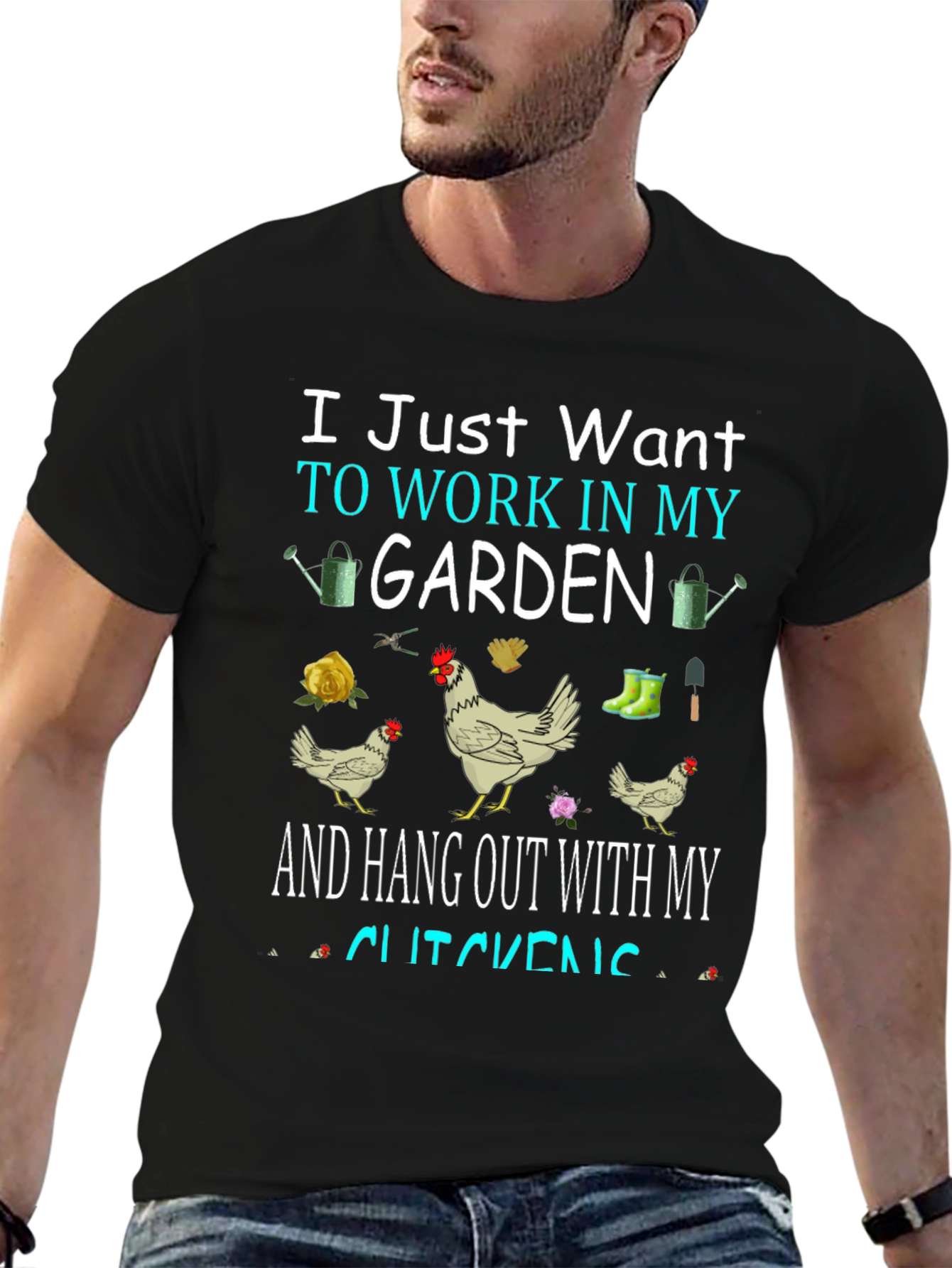 Gardening & Chicken Lover T-Shirt
