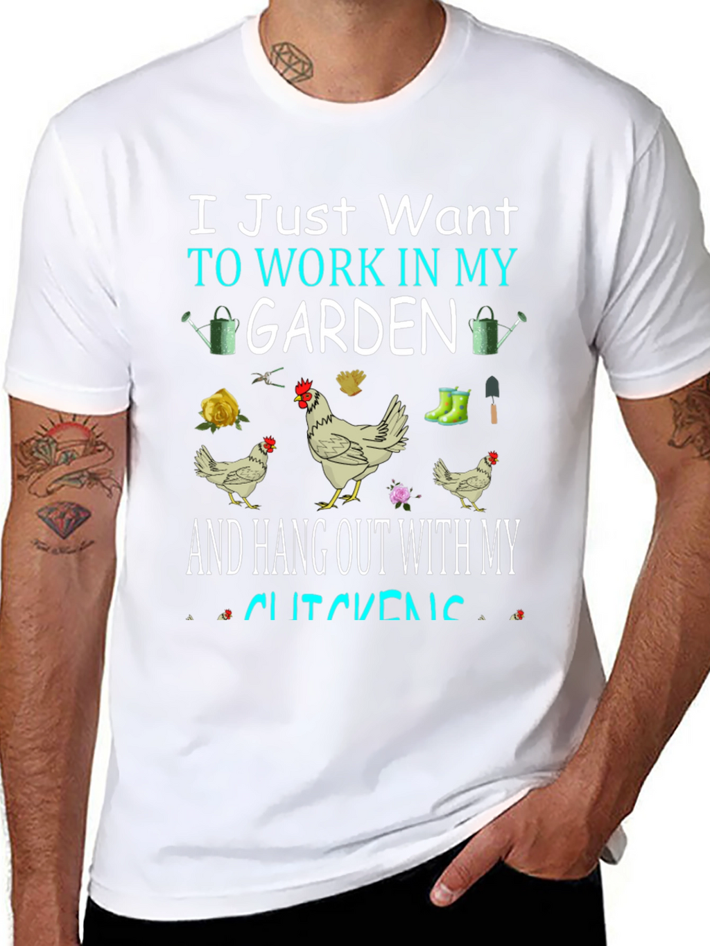 Gardening & Chicken Lover T-Shirt