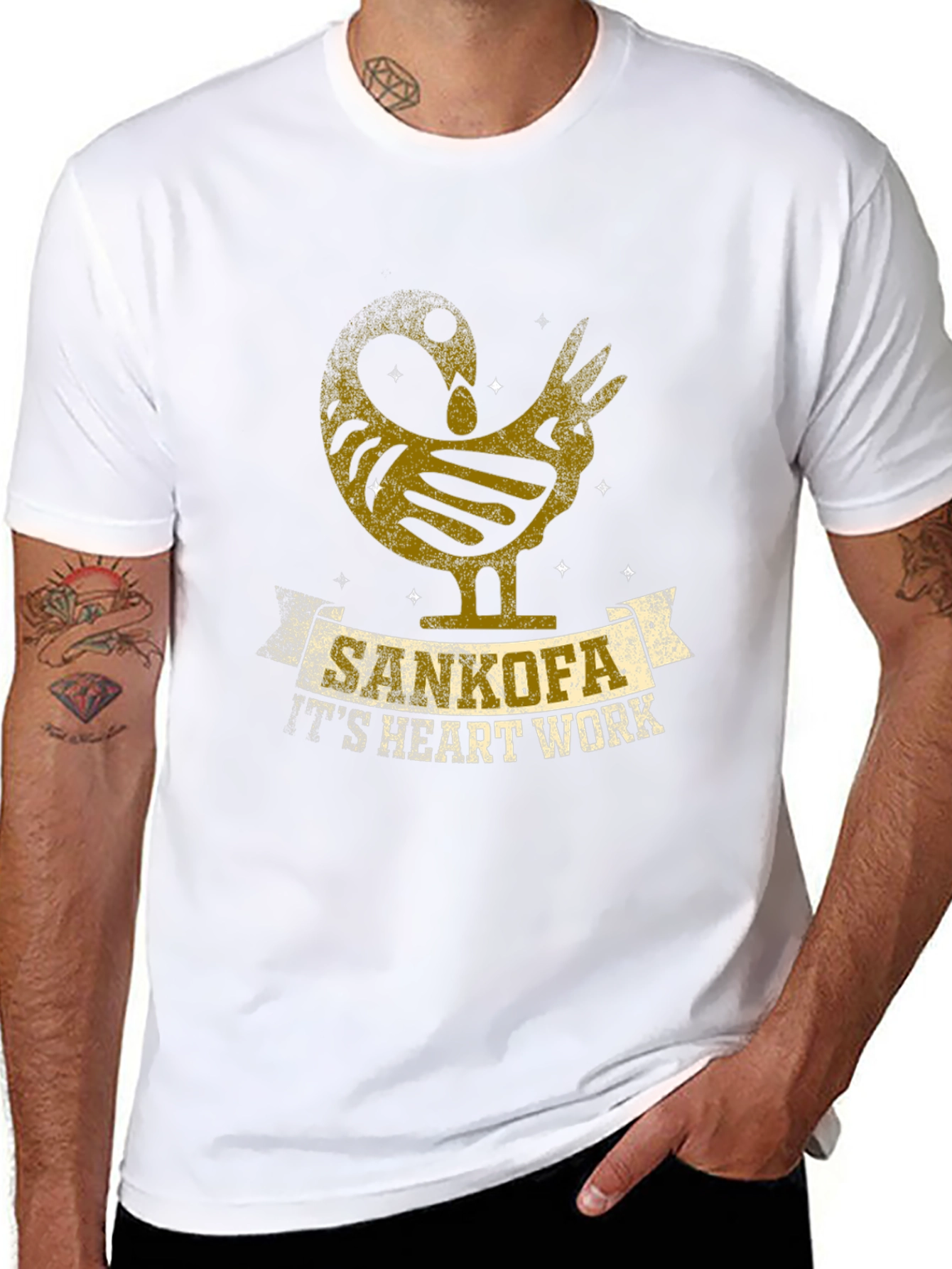Sankofa T-Shirt - Its Heart Work Graphic Tee