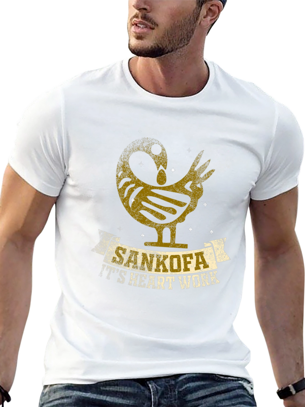 Sankofa T-Shirt - Its Heart Work Graphic Tee