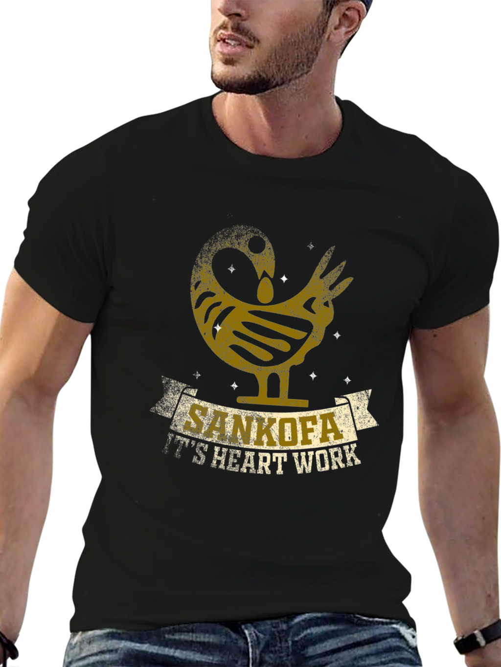 Sankofa T-Shirt - Its Heart Work Graphic Tee