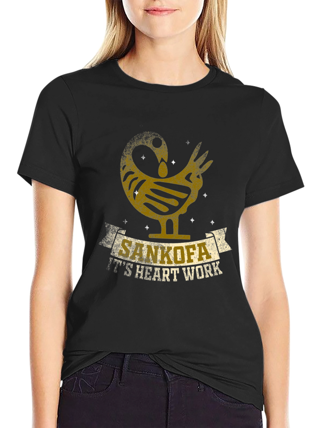 Sankofa T-Shirt - Its Heart Work Graphic Tee