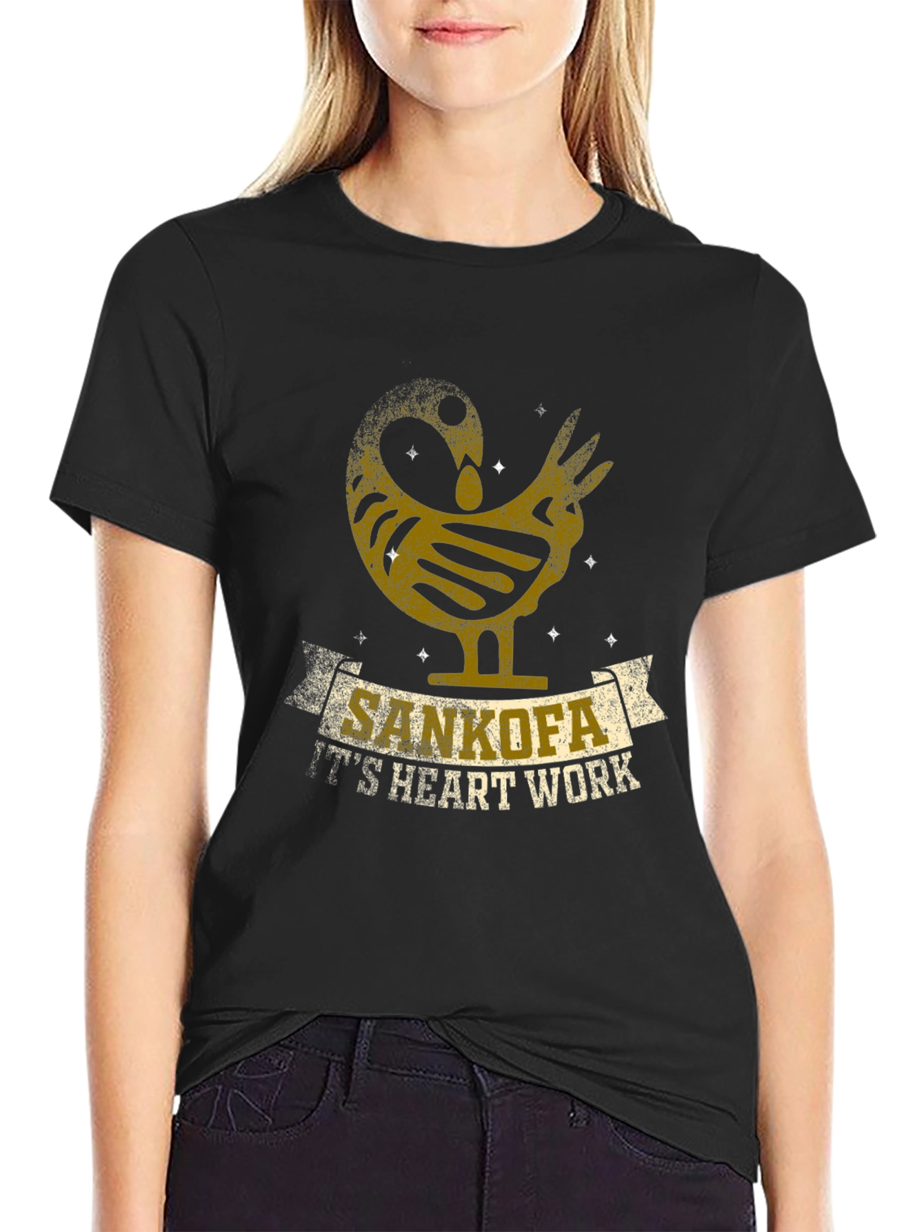 Sankofa T-Shirt - Its Heart Work Graphic Tee
