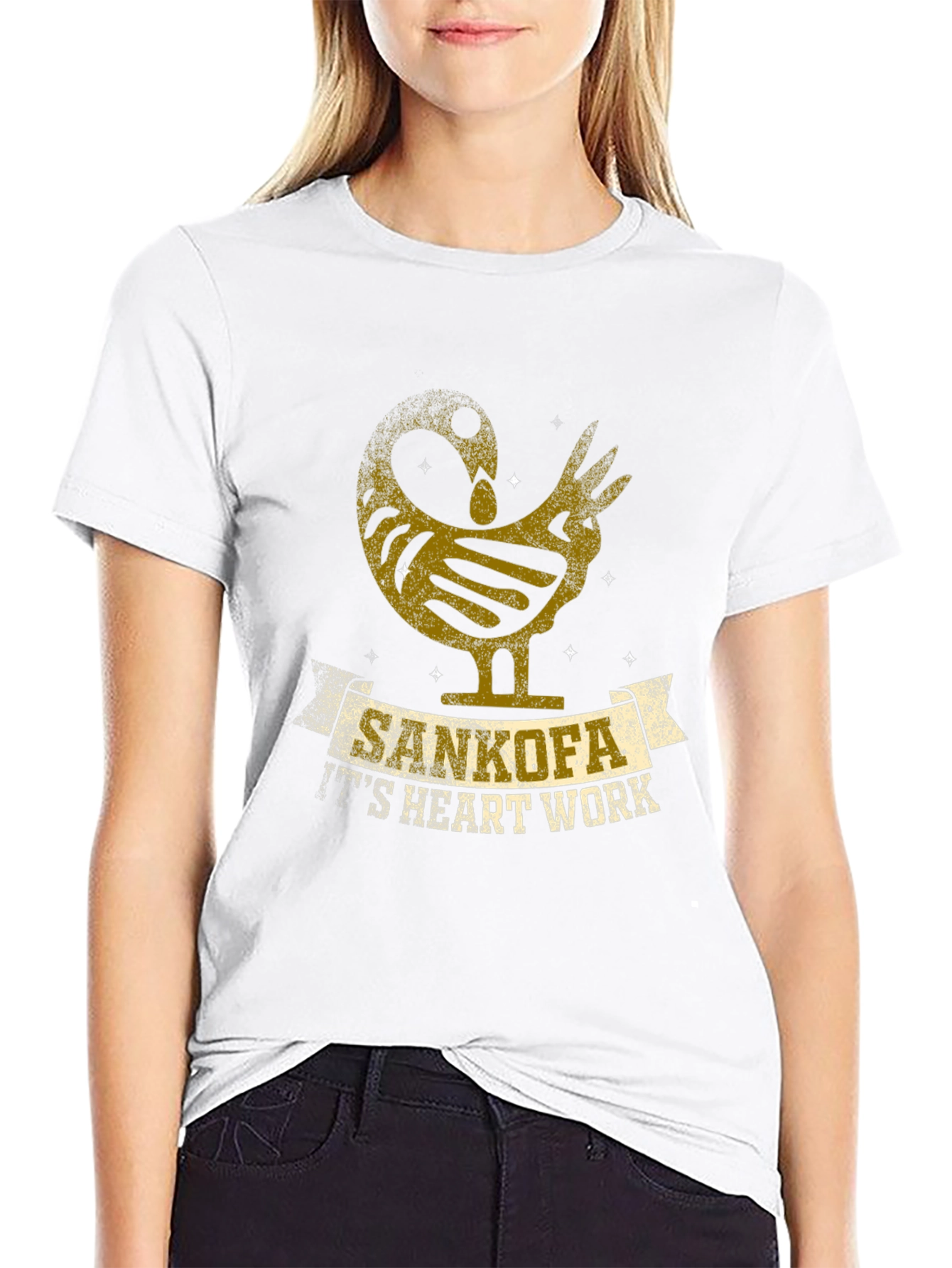 Sankofa T-Shirt - Its Heart Work Graphic Tee