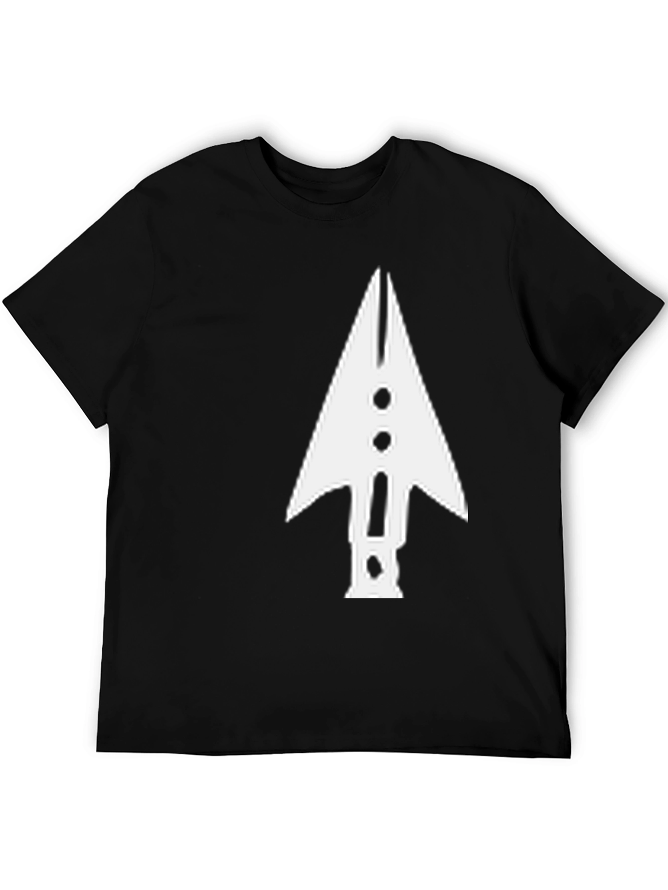 Arrowhead Graphic Tee - Black Cotton Casual Wear