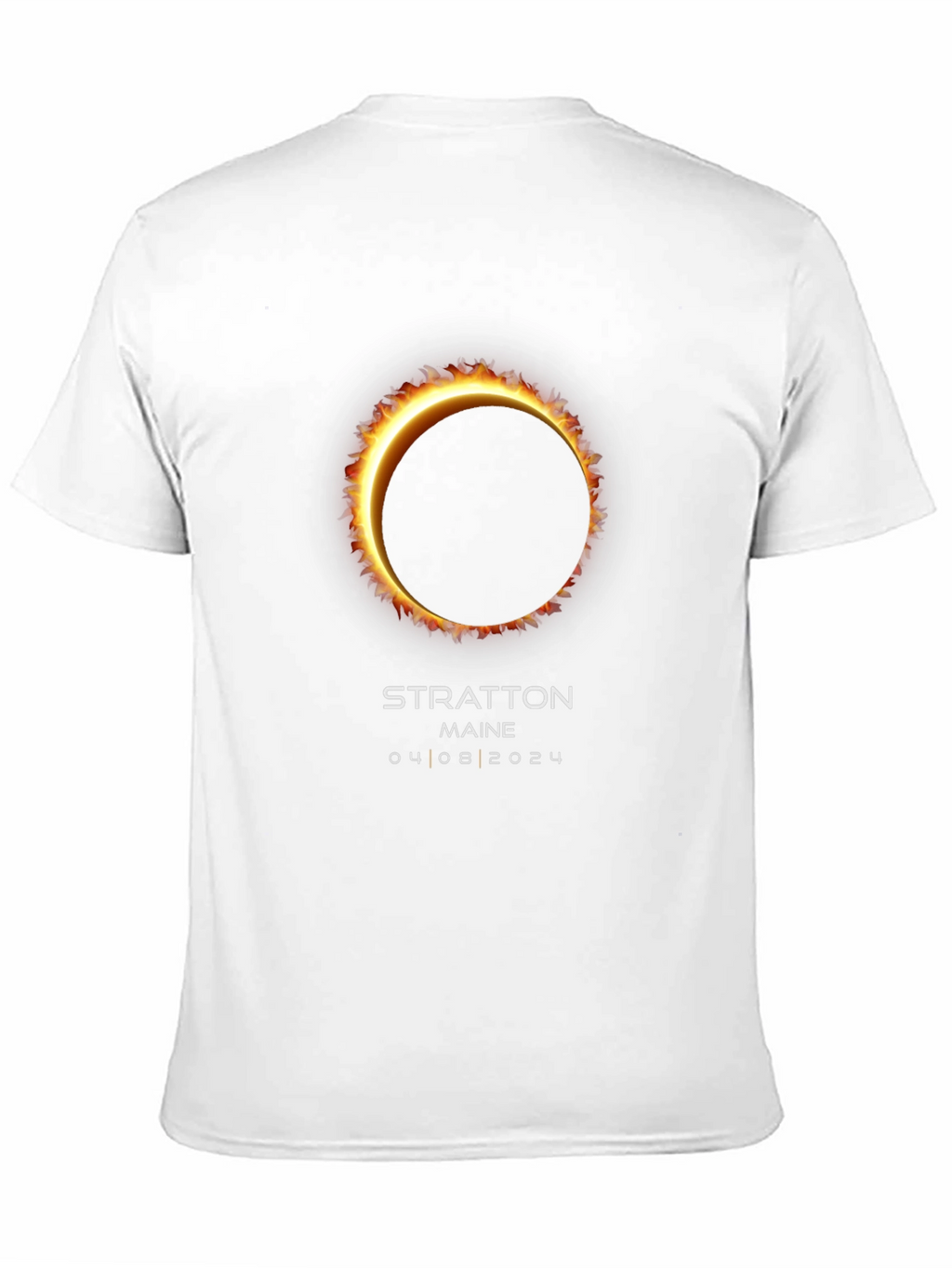 Stratton Maine Solar Eclipse T-Shirt - April 8 2024