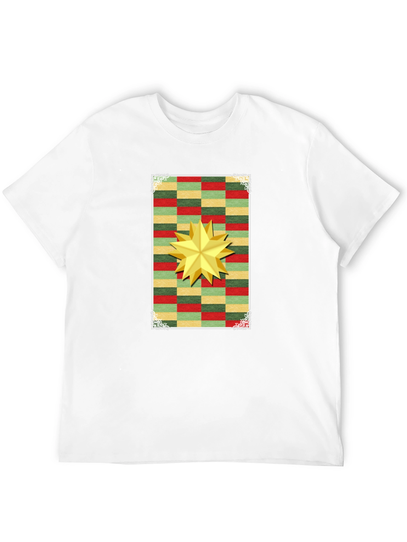 Festive Star Graphic T-Shirt - Holiday Cheer