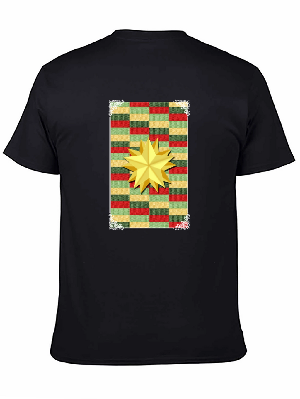 Festive Star Graphic T-Shirt - Holiday Cheer