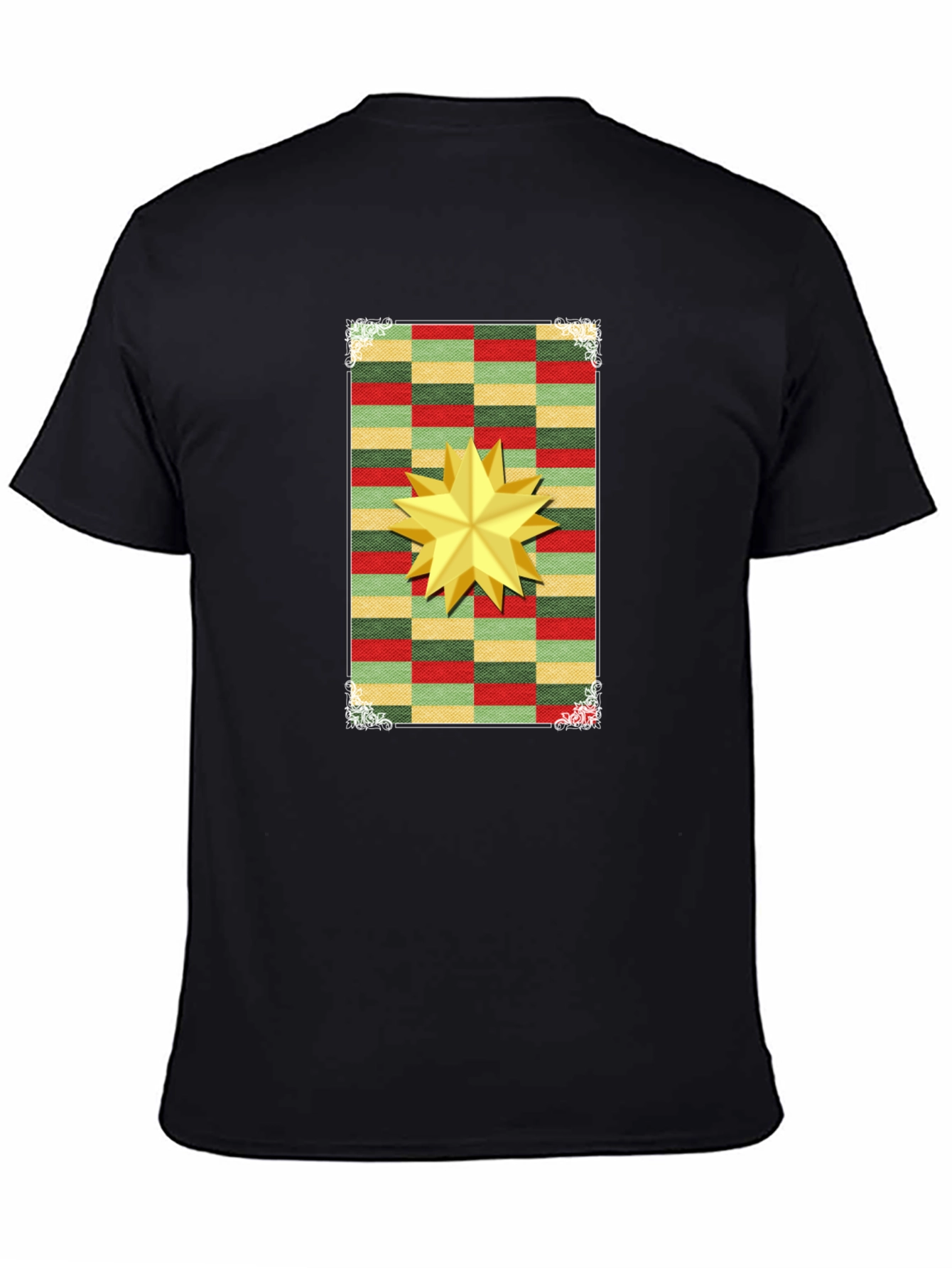 Festive Star Graphic T-Shirt - Holiday Cheer