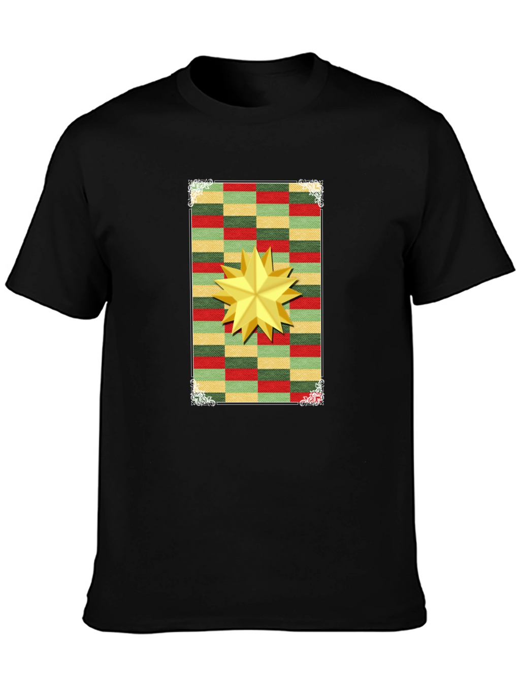 Festive Star Graphic T-Shirt - Holiday Cheer