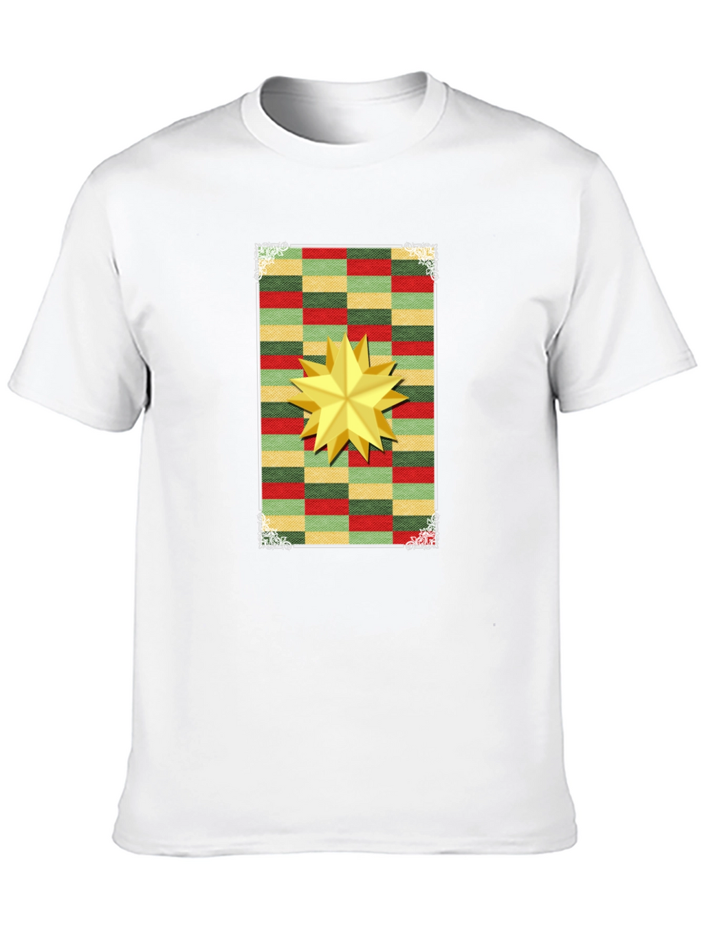 Festive Star Graphic T-Shirt - Holiday Cheer