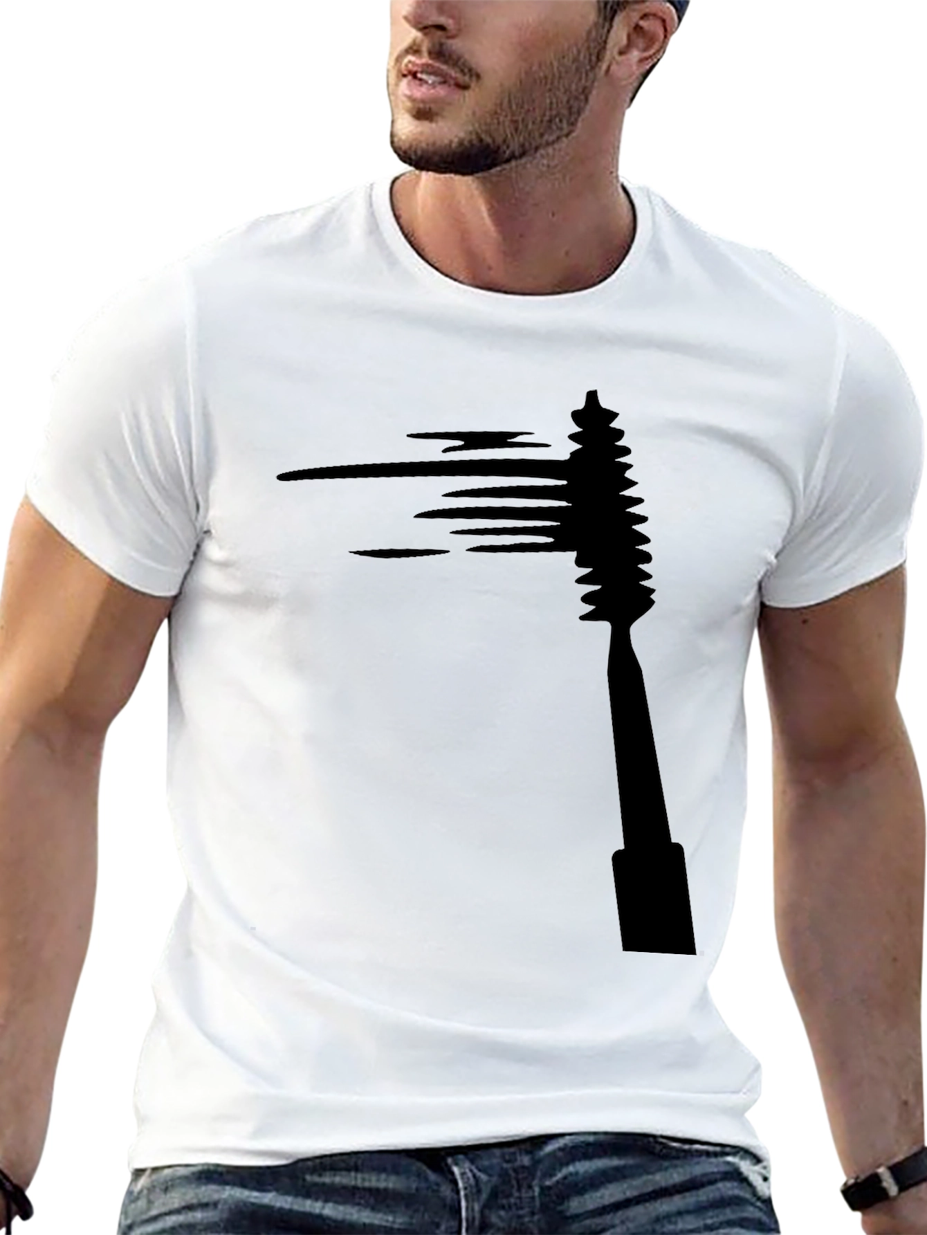 Mascara Brush Graphic Tee - Black