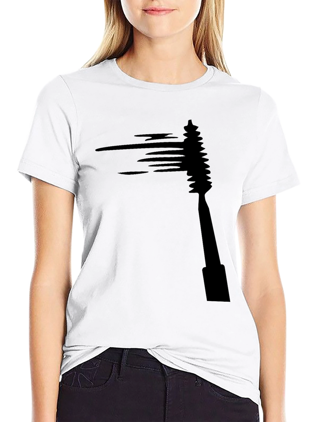 Mascara Brush Graphic Tee - Black