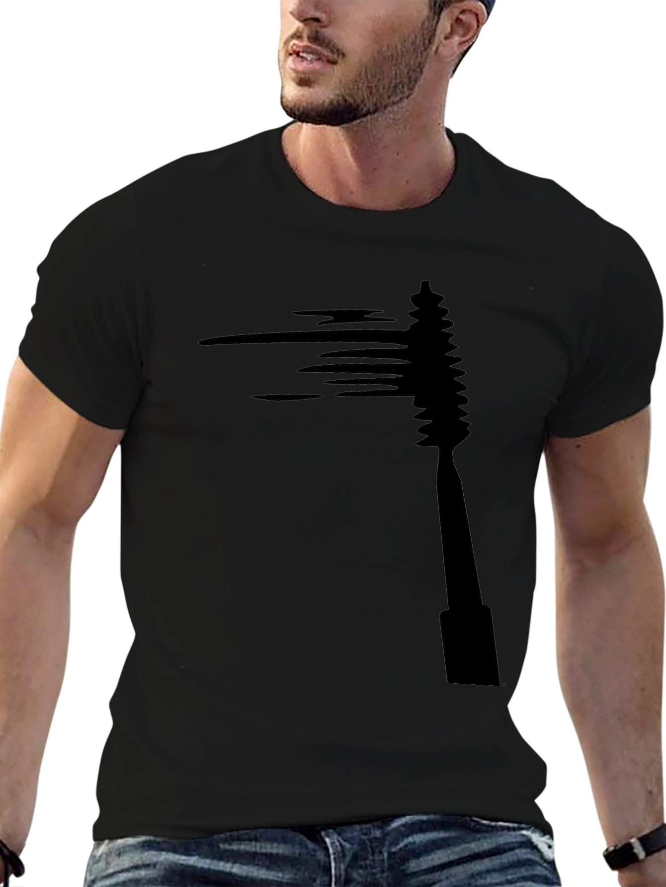 Mascara Brush Graphic Tee - Black
