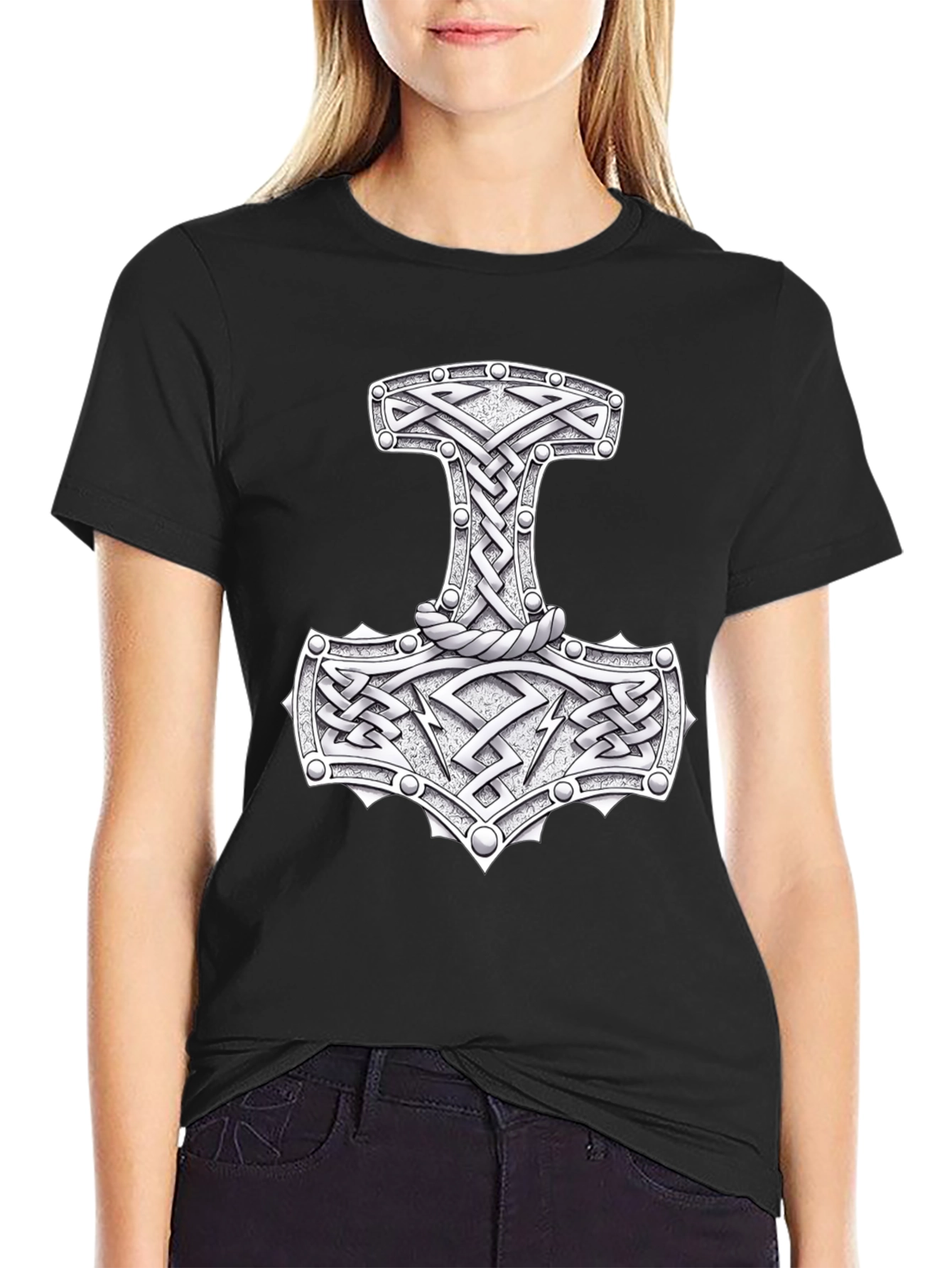Thors Hammer Mjolnir T-Shirt - Viking Norse Mythology