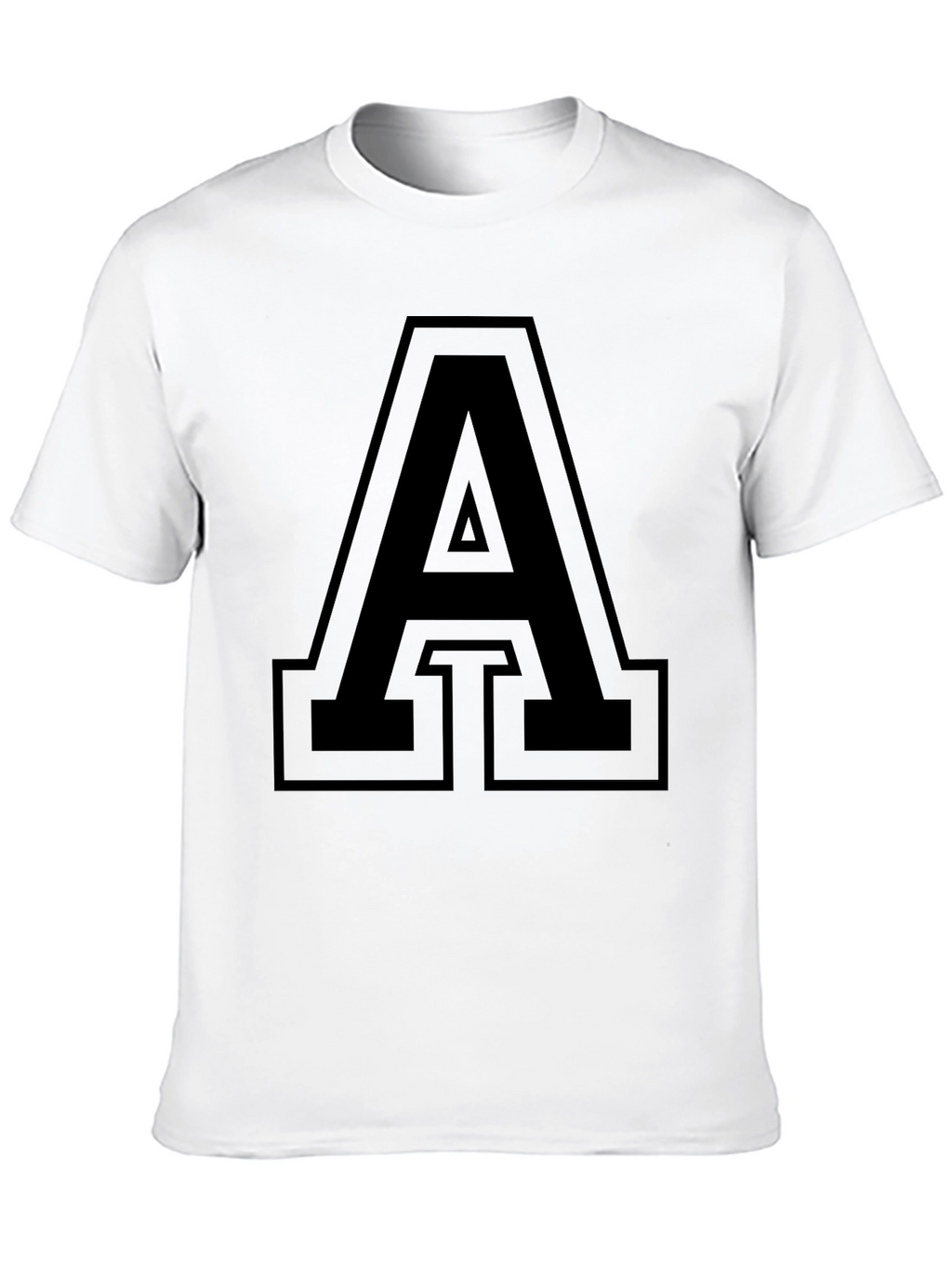Bold Letter A Graphic T-Shirt
